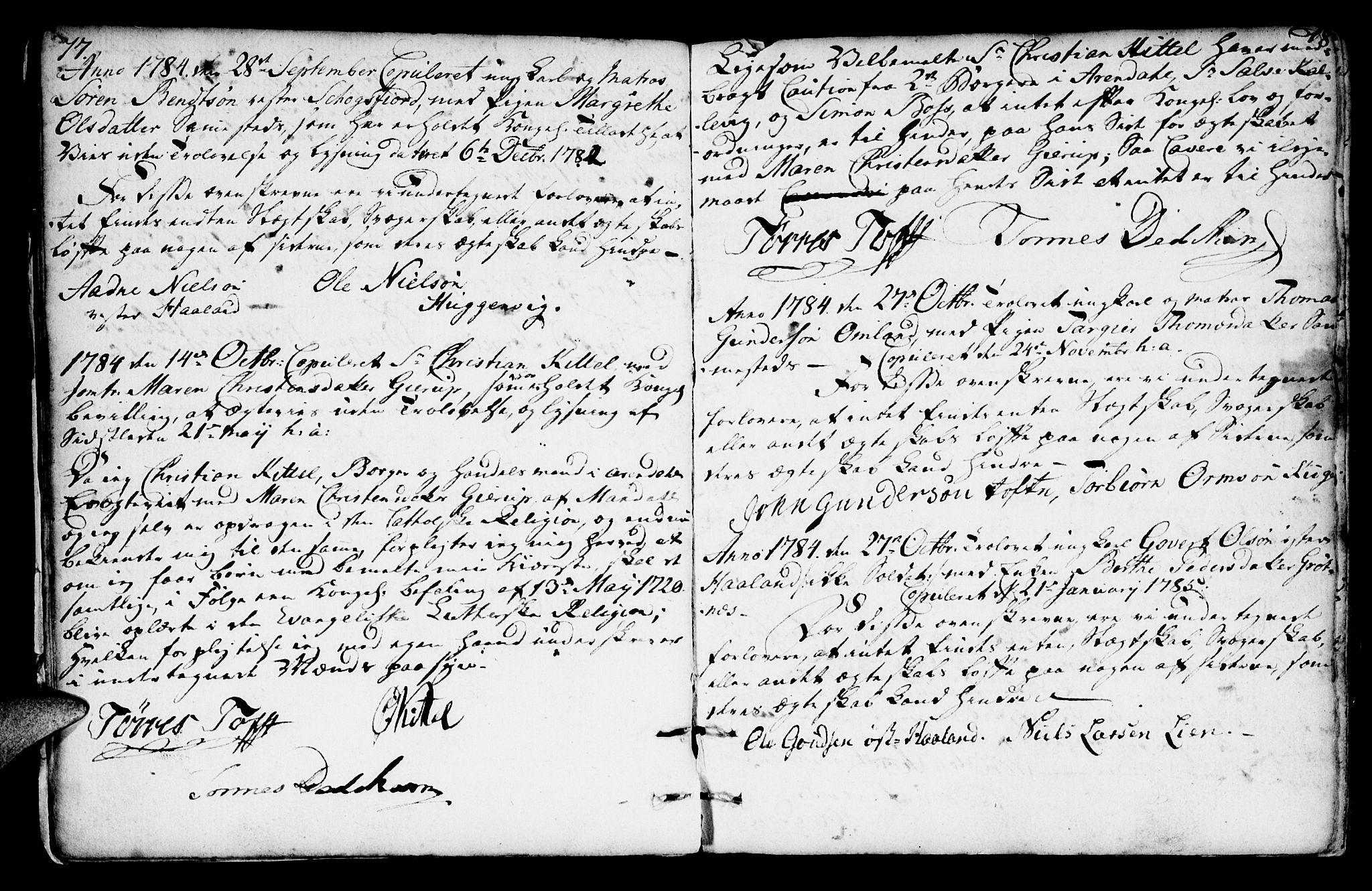 Mandal sokneprestkontor, AV/SAK-1111-0030/F/Fa/Faa/L0007: Parish register (official) no. A 7, 1783-1818, p. 17-18