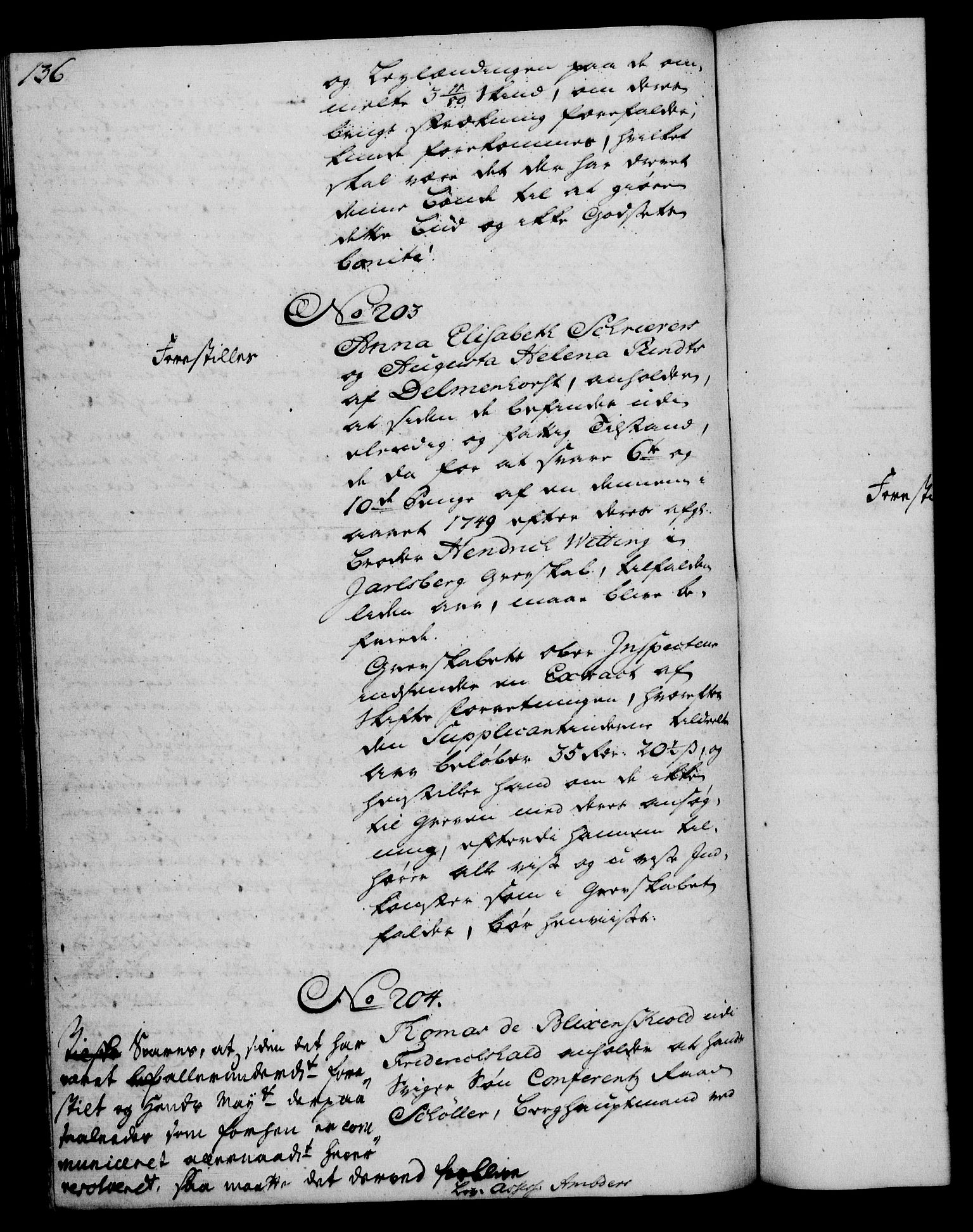 Rentekammeret, Kammerkanselliet, RA/EA-3111/G/Gh/Gha/L0030: Norsk ekstraktmemorialprotokoll (merket RK 53.75), 1749-1751, p. 136