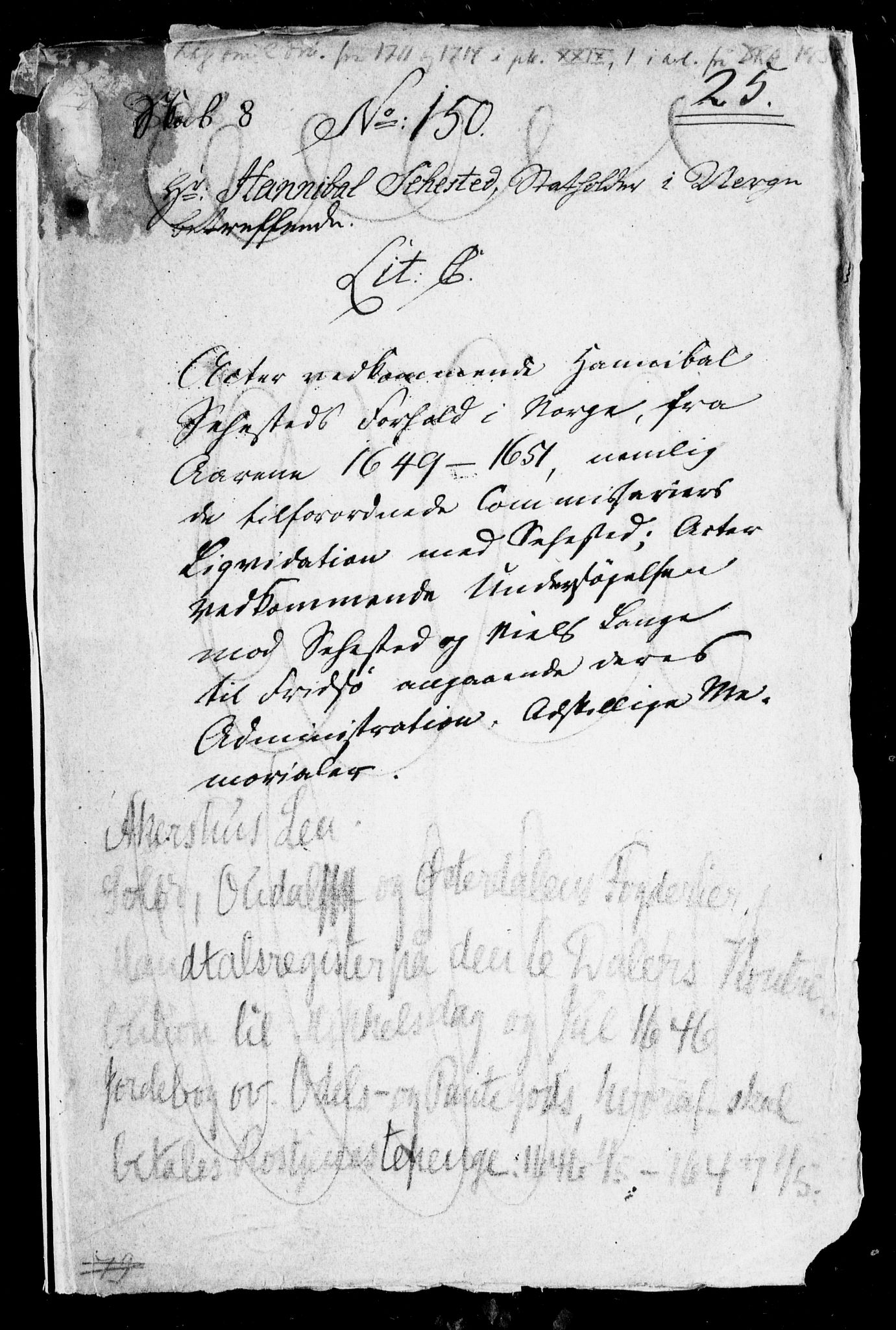 Danske Kanselli, Skapsaker, AV/RA-EA-4061/F/L0011: Skap 8, pakke 150C, 1648, p. 5