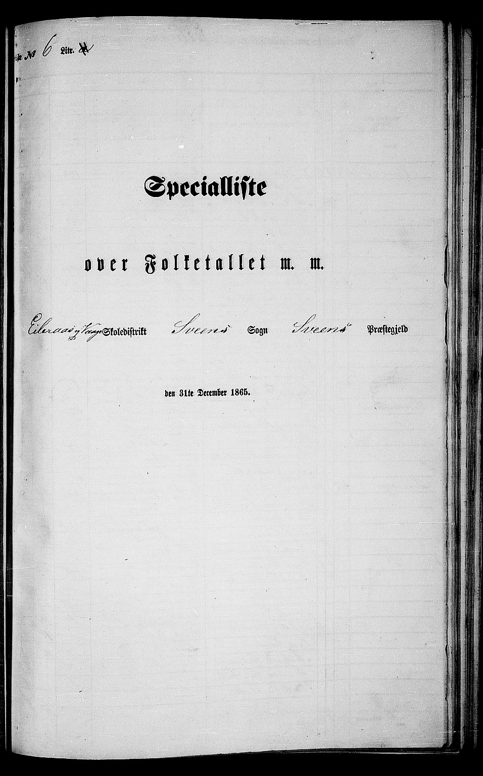 RA, 1865 census for Sveio, 1865, p. 135