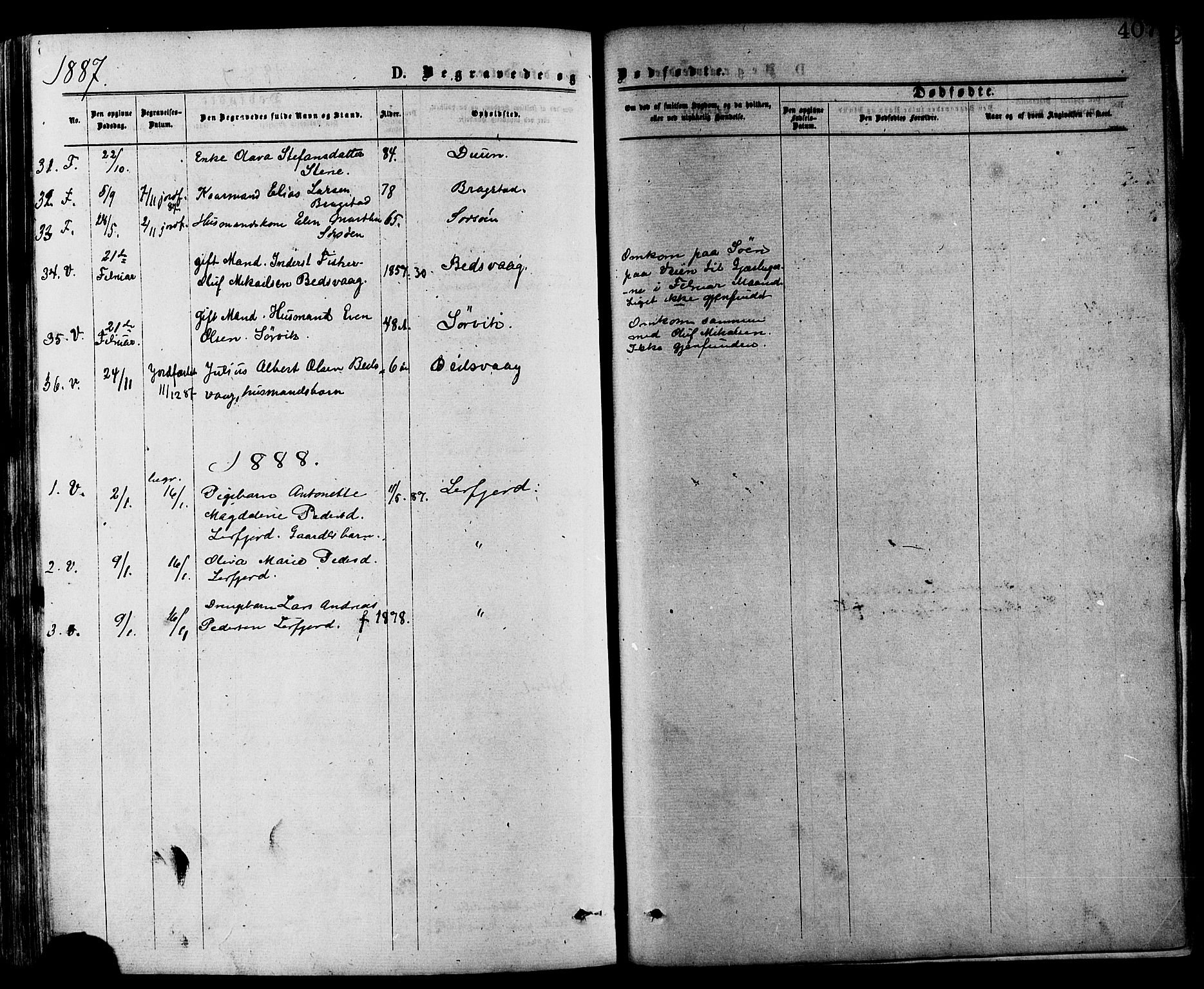 Ministerialprotokoller, klokkerbøker og fødselsregistre - Nord-Trøndelag, SAT/A-1458/773/L0616: Parish register (official) no. 773A07, 1870-1887, p. 407