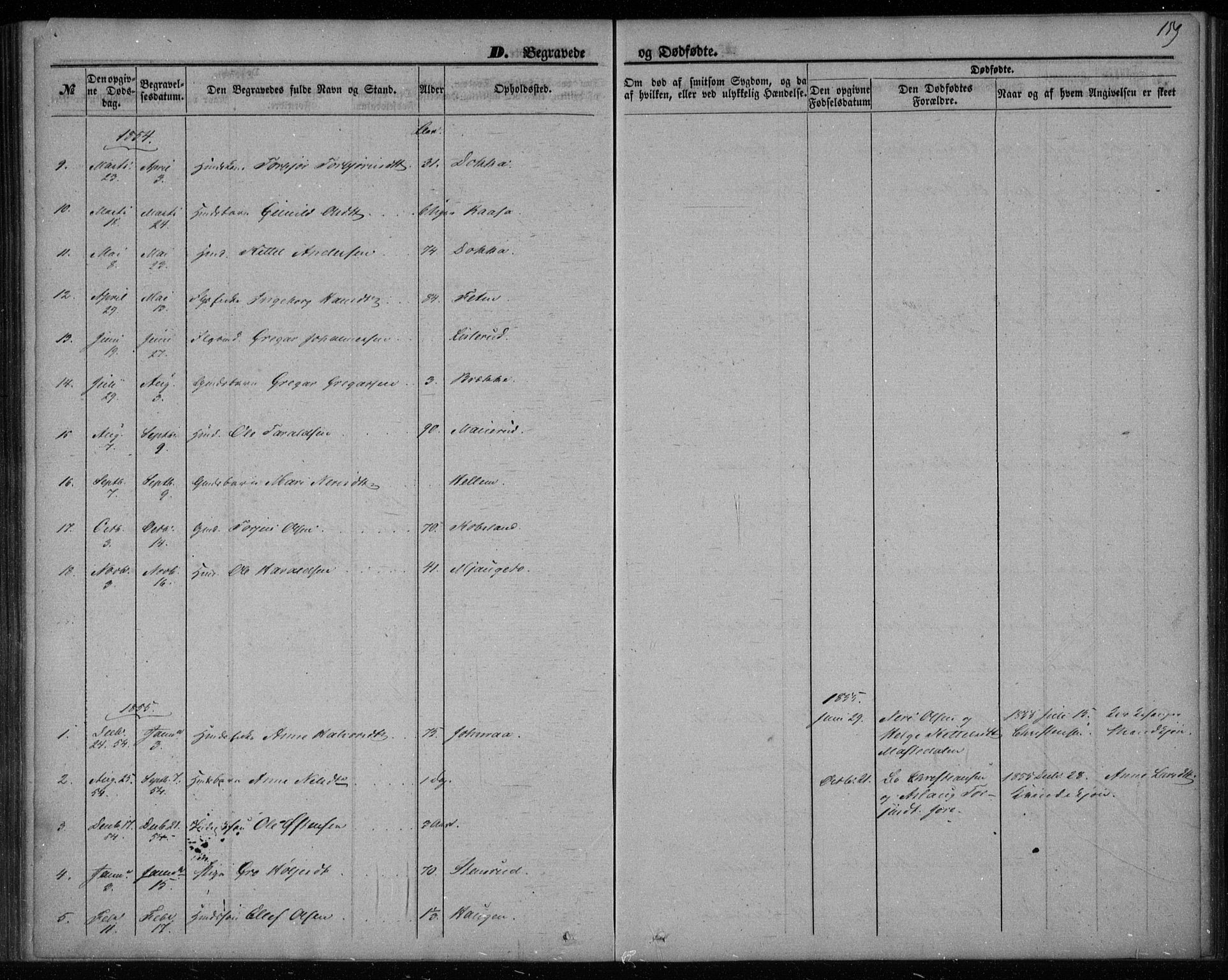 Gransherad kirkebøker, SAKO/A-267/F/Fa/L0002: Parish register (official) no. I 2, 1844-1859, p. 159