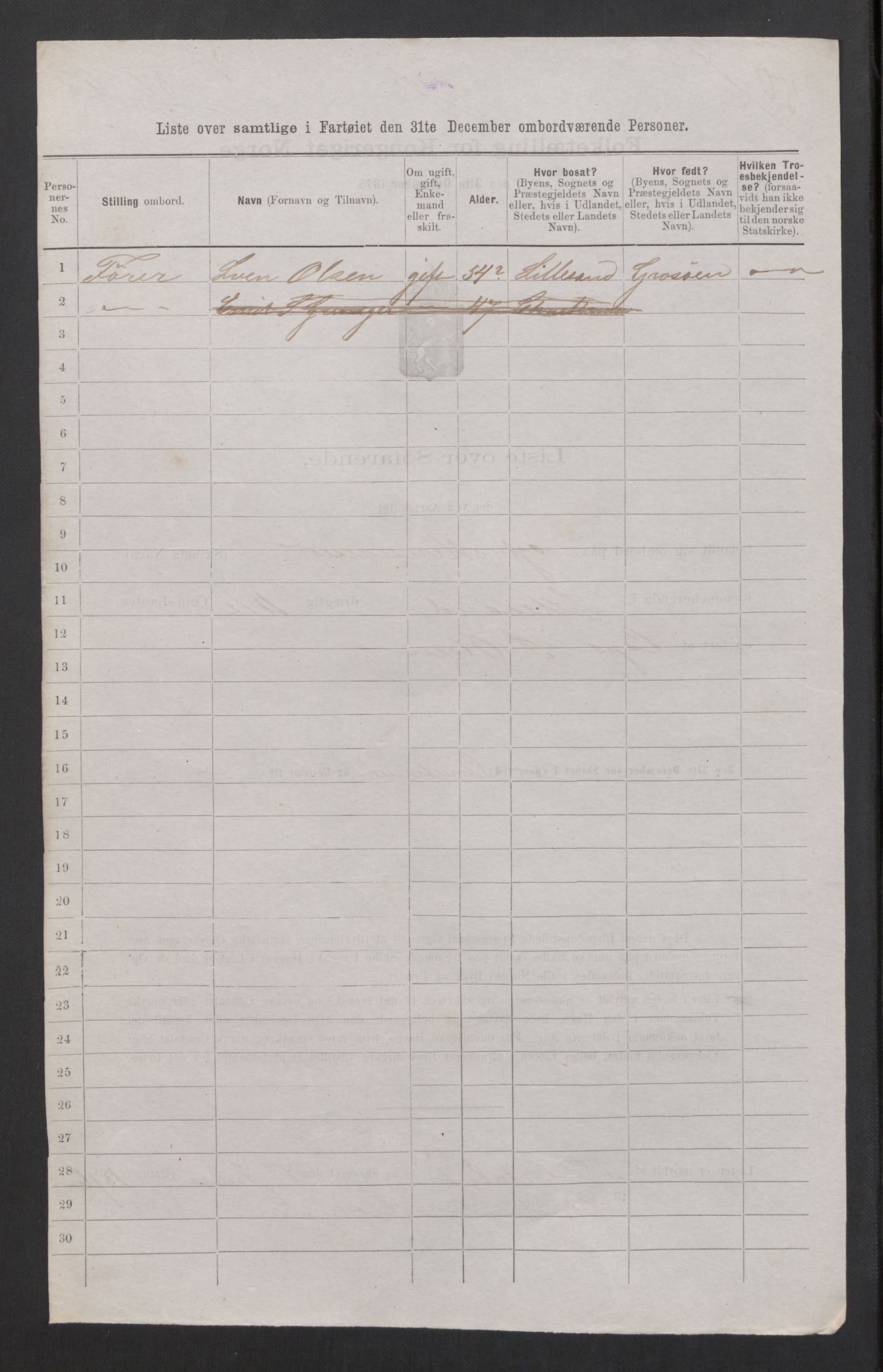 RA, 1875 census, lists of crew on ships: Ships in domestic ports, 1875, p. 374