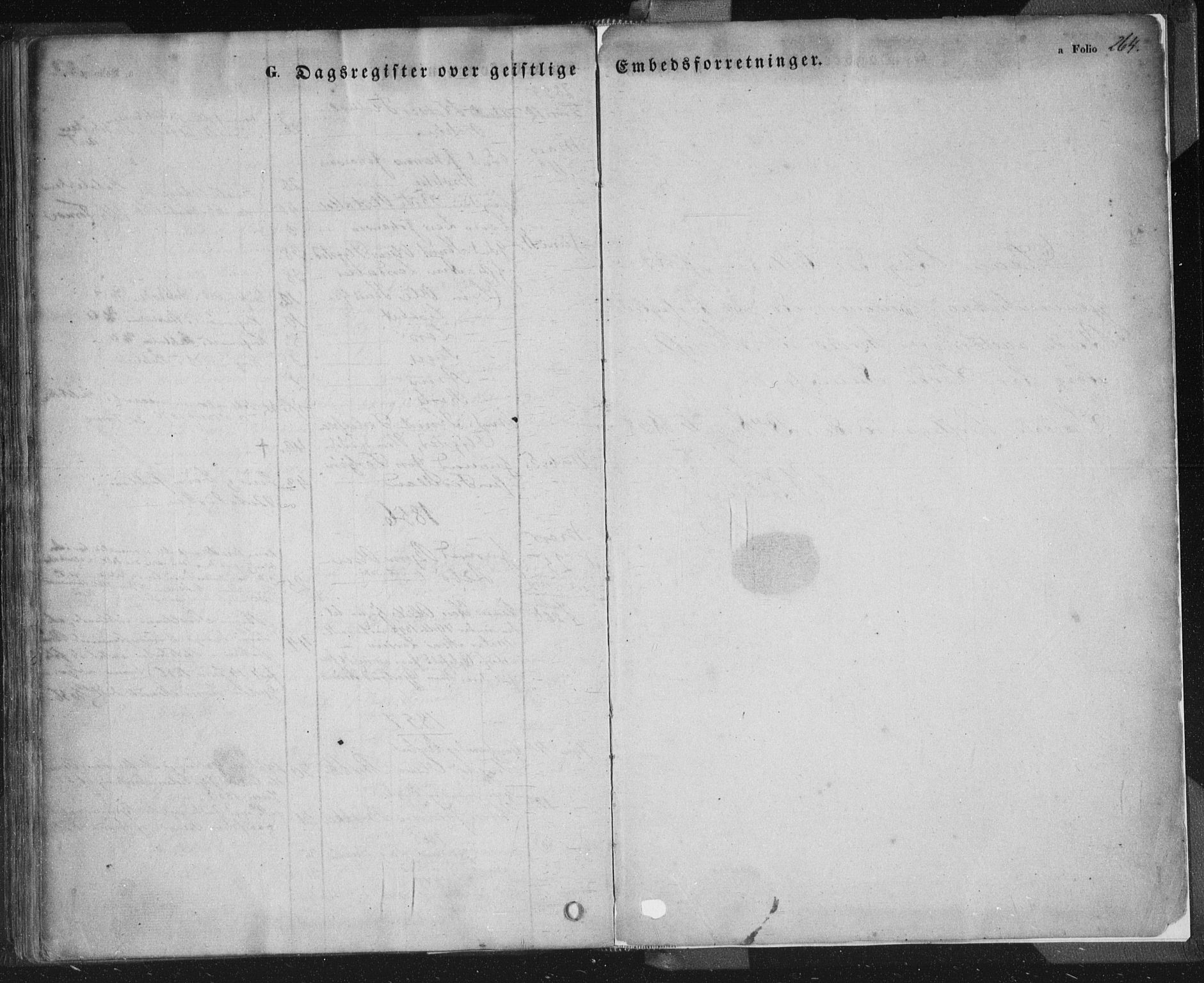 Sand sokneprestkontor, AV/SAST-A-101848/01/III/L0002: Parish register (official) no. A 2, 1838-1859, p. 264