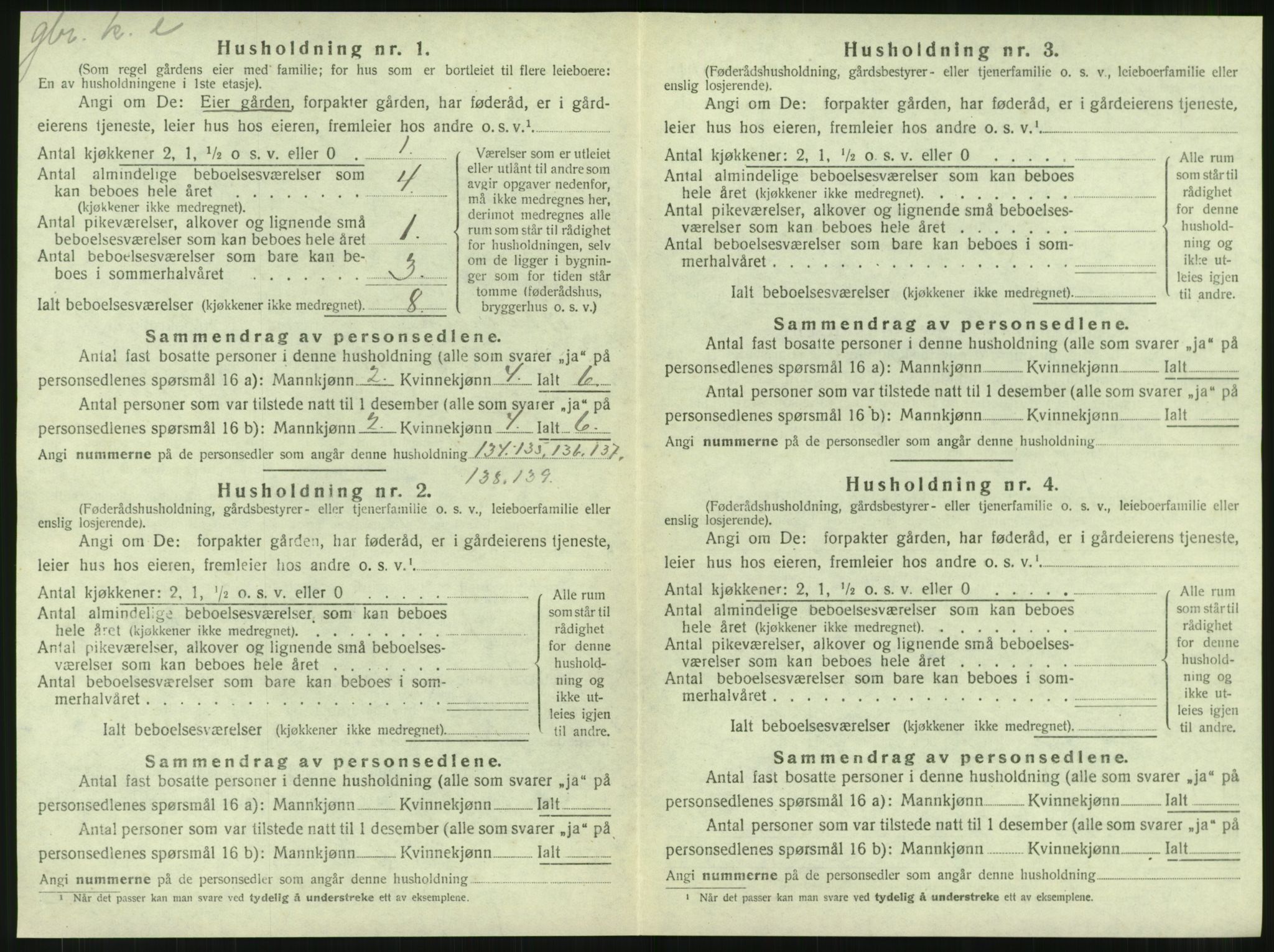 SAT, 1920 census for Foldereid, 1920, p. 355