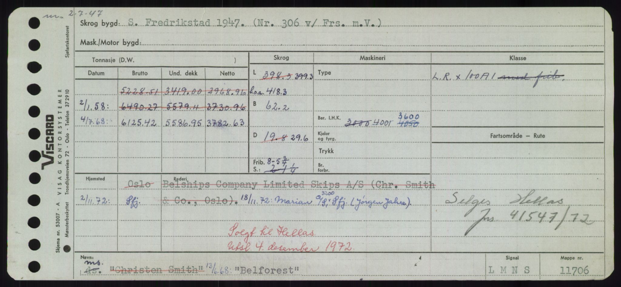 Sjøfartsdirektoratet med forløpere, Skipsmålingen, RA/S-1627/H/Hd/L0003: Fartøy, B-Bev, p. 491