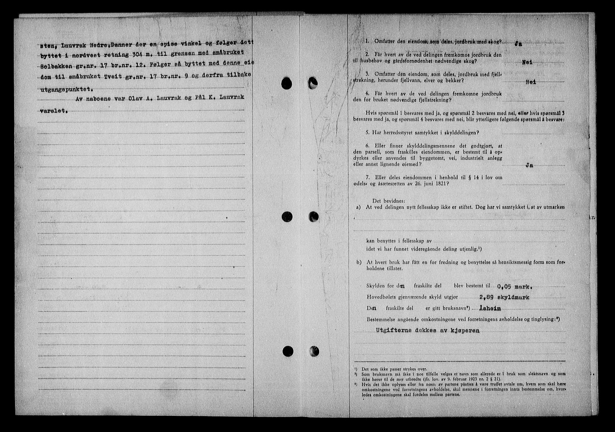 Nedenes sorenskriveri, AV/SAK-1221-0006/G/Gb/Gba/L0051: Mortgage book no. A-V, 1943-1944, Diary no: : 166/1944