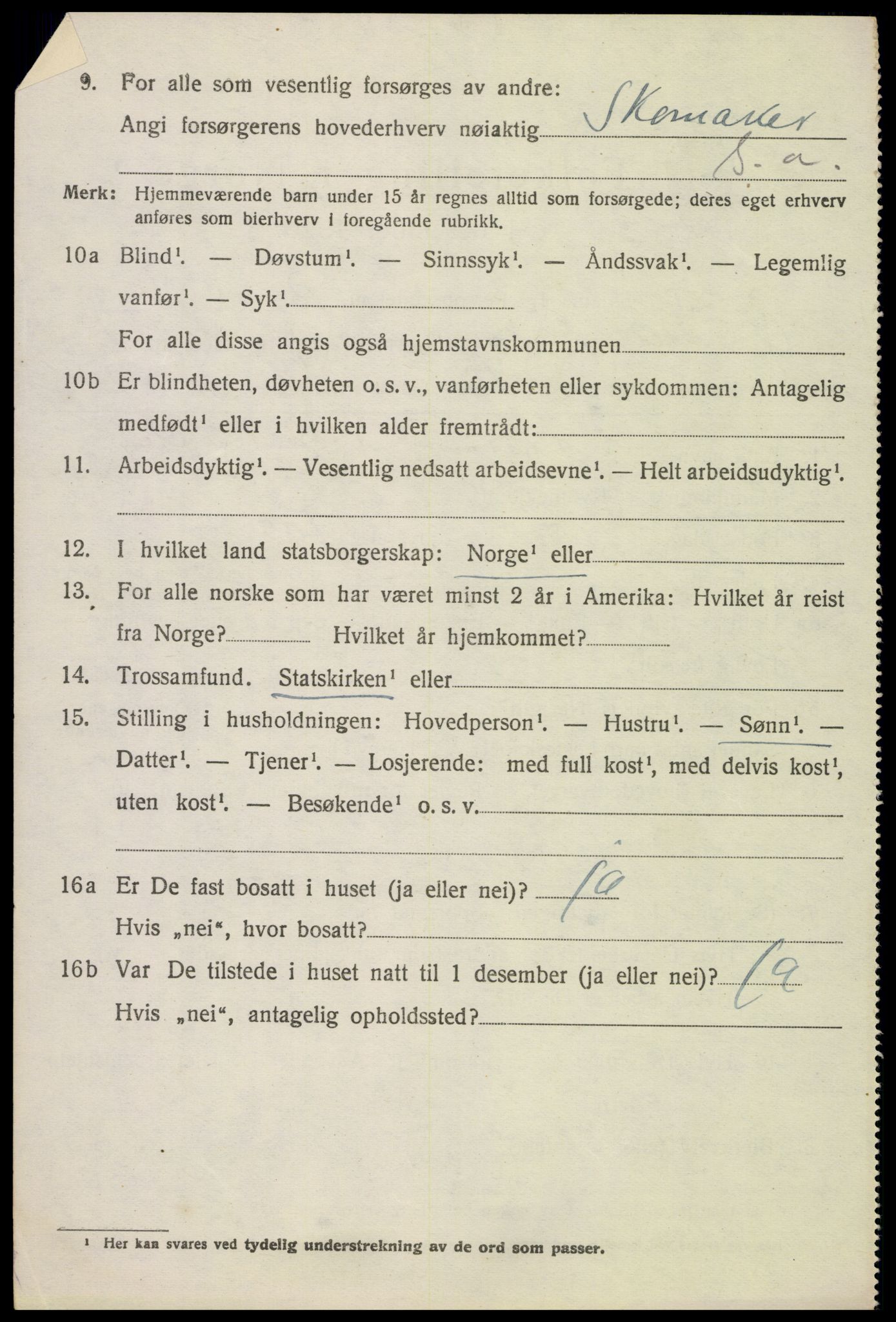 SAH, 1920 census for Østre Gausdal, 1920, p. 1361