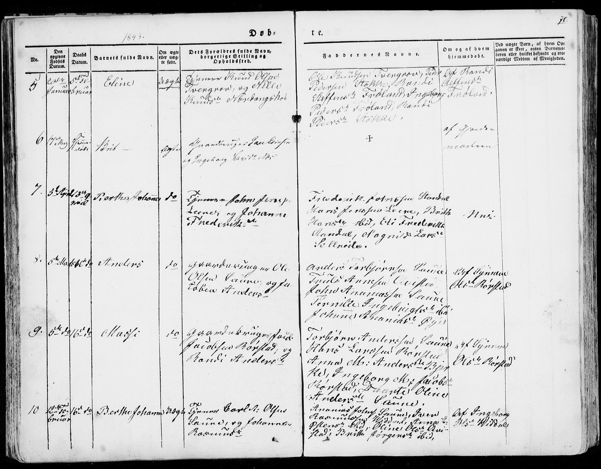 Ministerialprotokoller, klokkerbøker og fødselsregistre - Møre og Romsdal, AV/SAT-A-1454/515/L0208: Parish register (official) no. 515A04, 1830-1846, p. 70