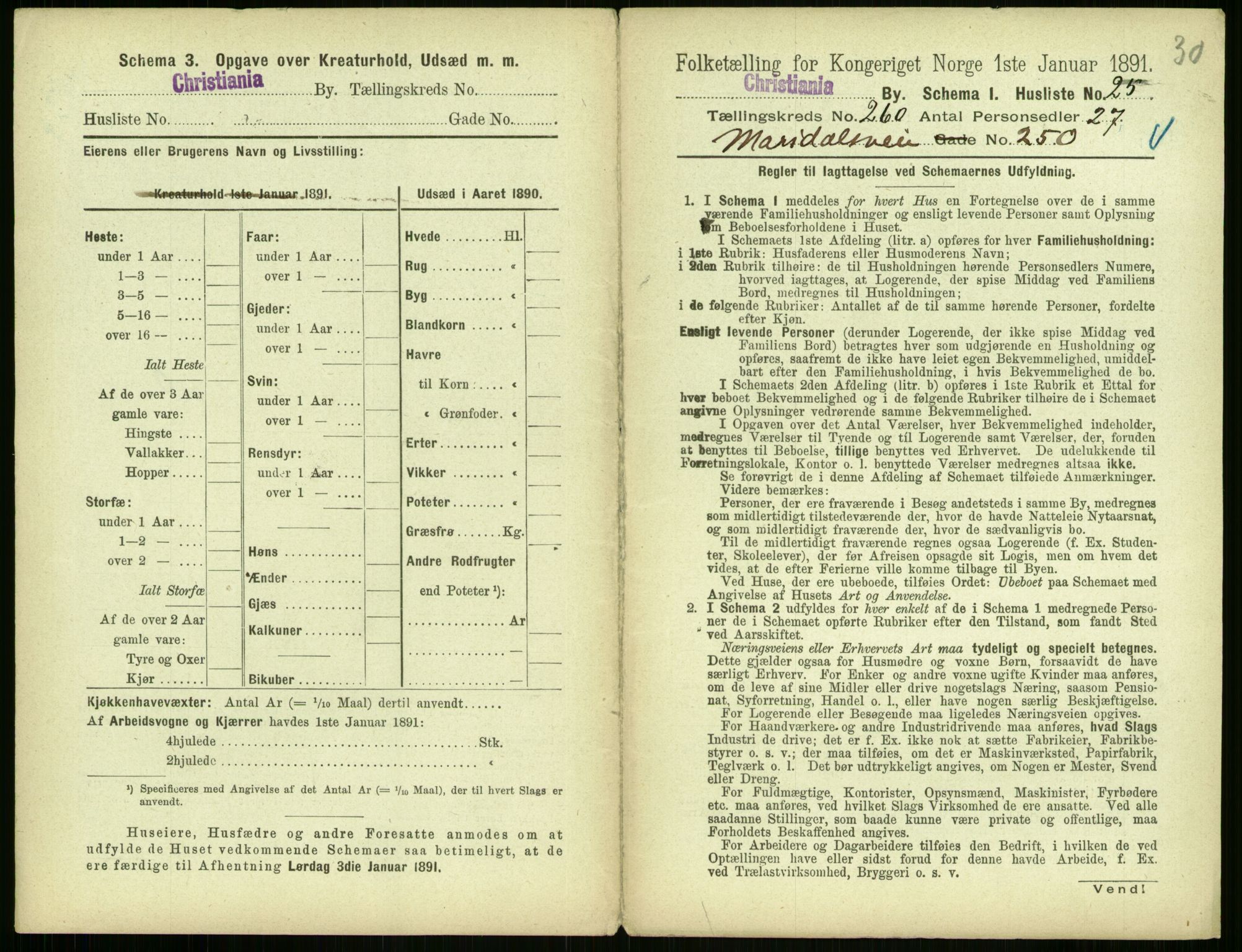 RA, 1891 census for 0301 Kristiania, 1891, p. 157809