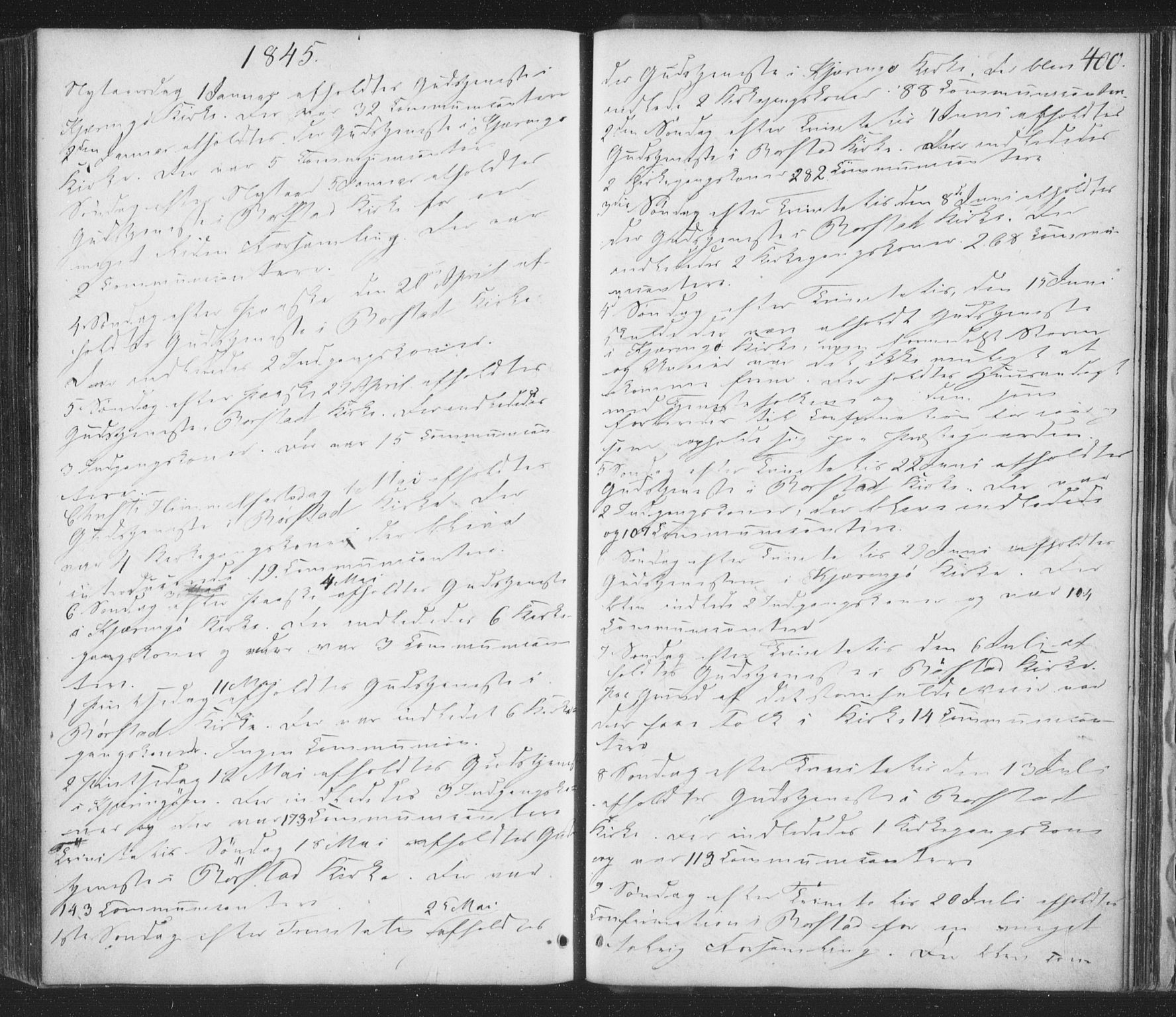 Ministerialprotokoller, klokkerbøker og fødselsregistre - Nordland, AV/SAT-A-1459/853/L0769: Parish register (official) no. 853A08, 1836-1856, p. 400