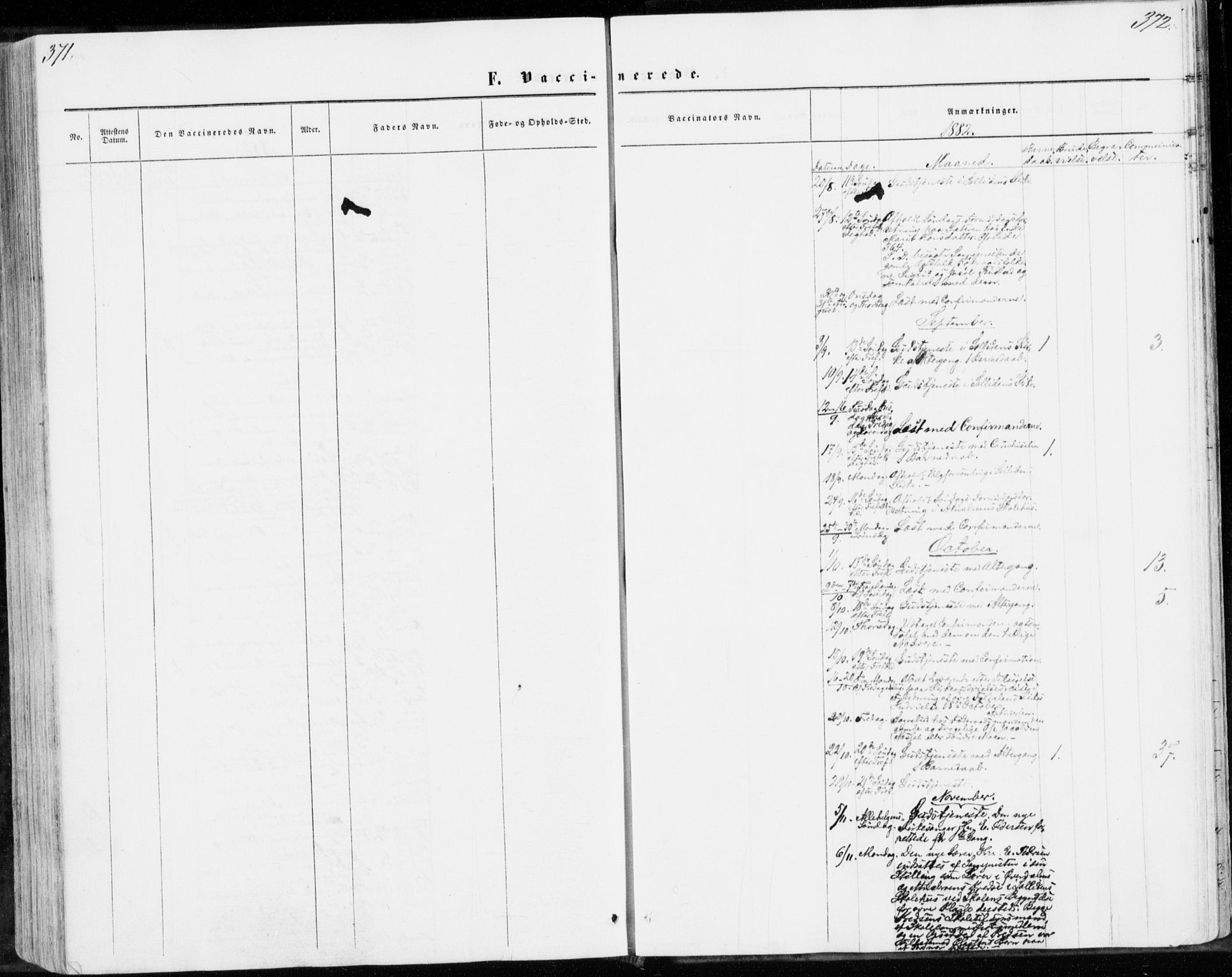 Sollia prestekontor, AV/SAH-PREST-050/H/Ha/Haa/L0001: Parish register (official) no. 1, 1856-1885, p. 371-372