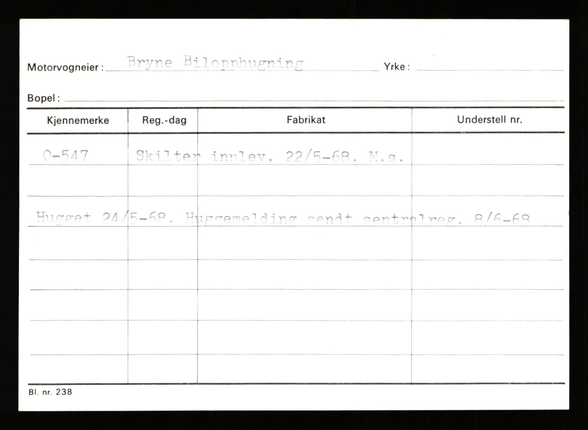 Stavanger trafikkstasjon, AV/SAST-A-101942/0/G/L0001: Registreringsnummer: 0 - 5782, 1930-1971, p. 317