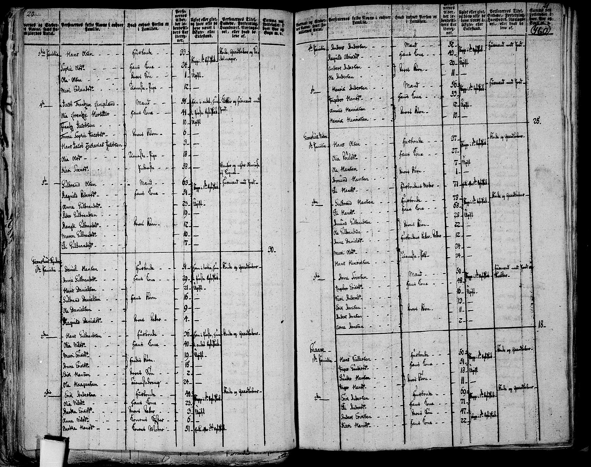 RA, 1801 census for 0421P Vinger, 1801, p. 459b-460a