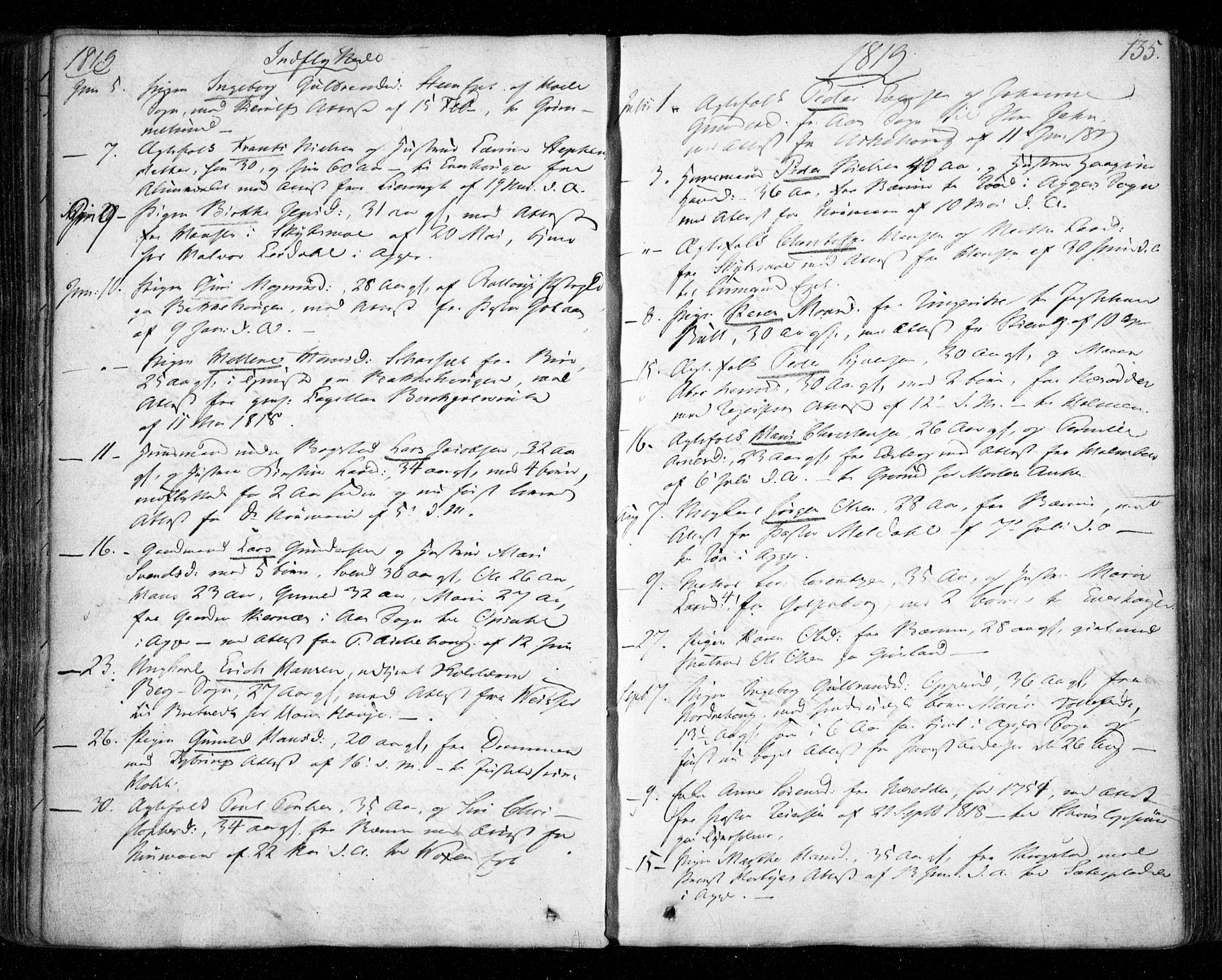 Aker prestekontor kirkebøker, AV/SAO-A-10861/F/L0011: Parish register (official) no. 11, 1810-1819, p. 135