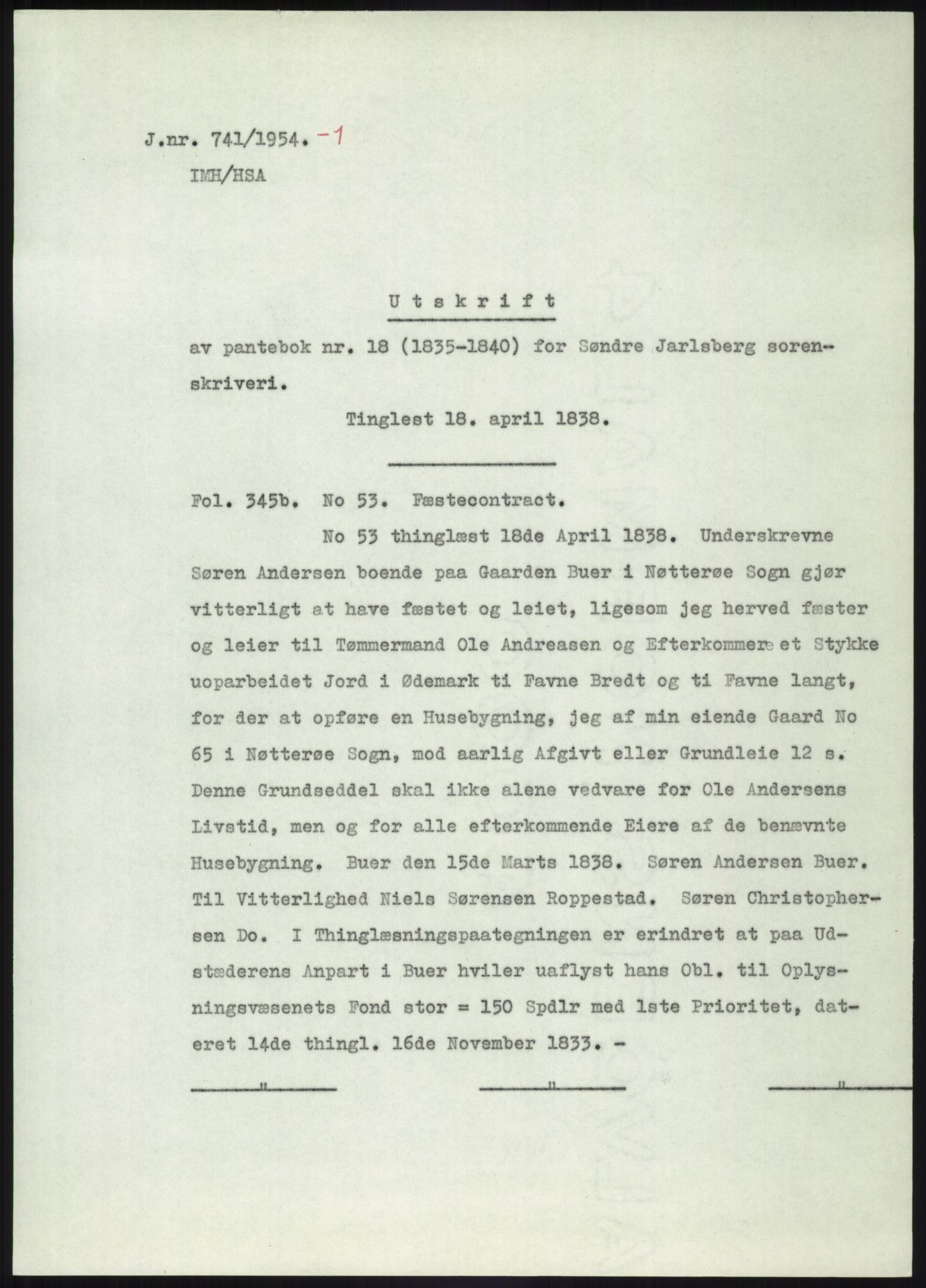 Statsarkivet i Kongsberg, SAKO/A-0001, 1944-1954, p. 373