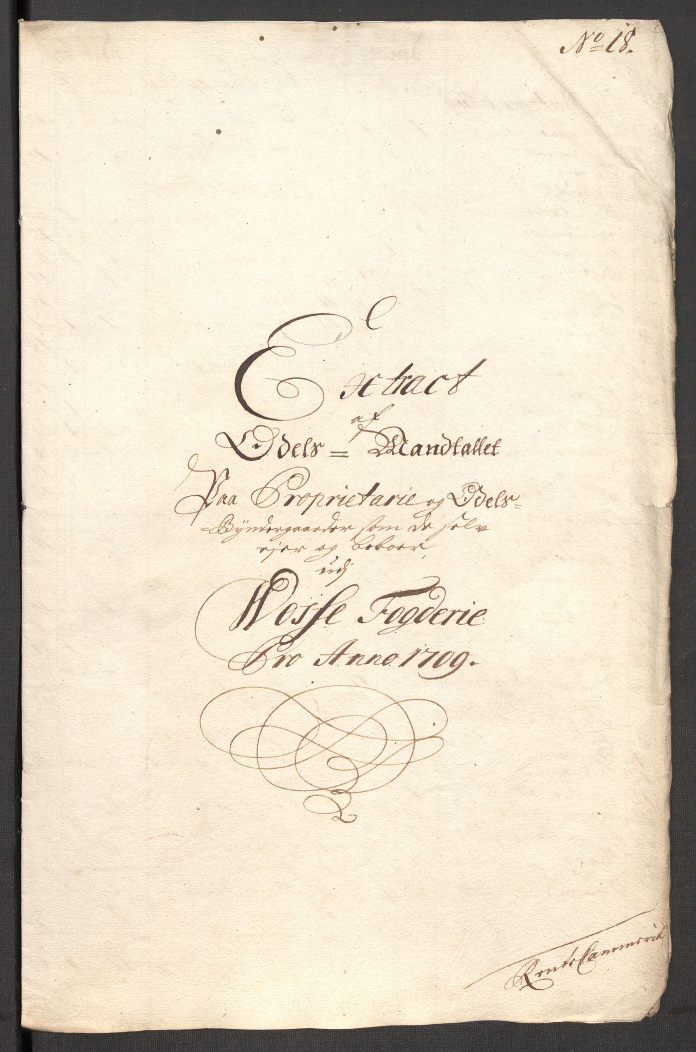 Rentekammeret inntil 1814, Reviderte regnskaper, Fogderegnskap, AV/RA-EA-4092/R51/L3190: Fogderegnskap Nordhordland og Voss, 1709, p. 230