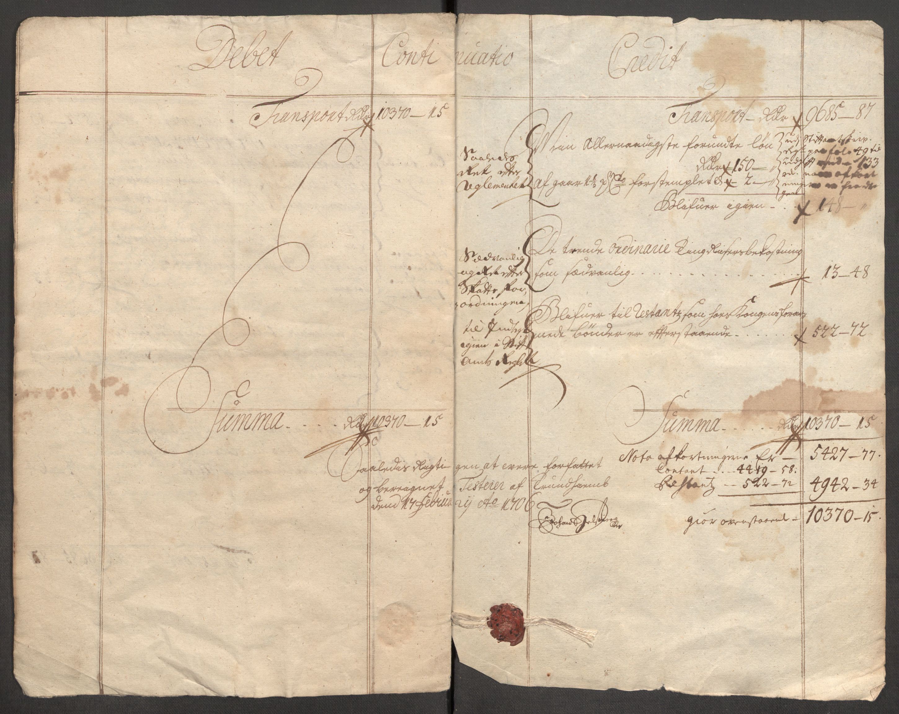Rentekammeret inntil 1814, Reviderte regnskaper, Fogderegnskap, AV/RA-EA-4092/R63/L4314: Fogderegnskap Inderøy, 1705, p. 11