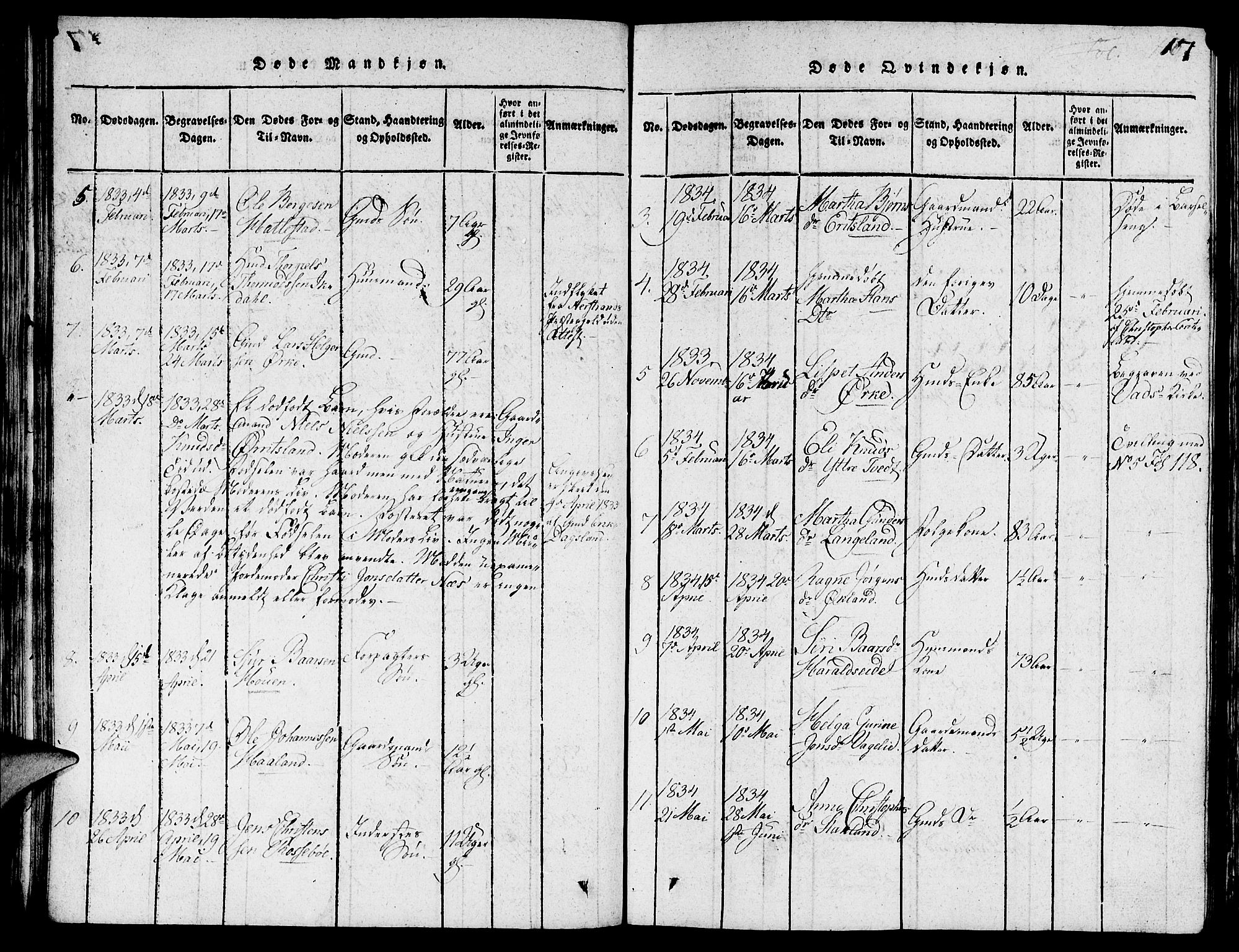 Skjold sokneprestkontor, AV/SAST-A-101847/H/Ha/Hab/L0001: Parish register (copy) no. B 1, 1815-1835, p. 117