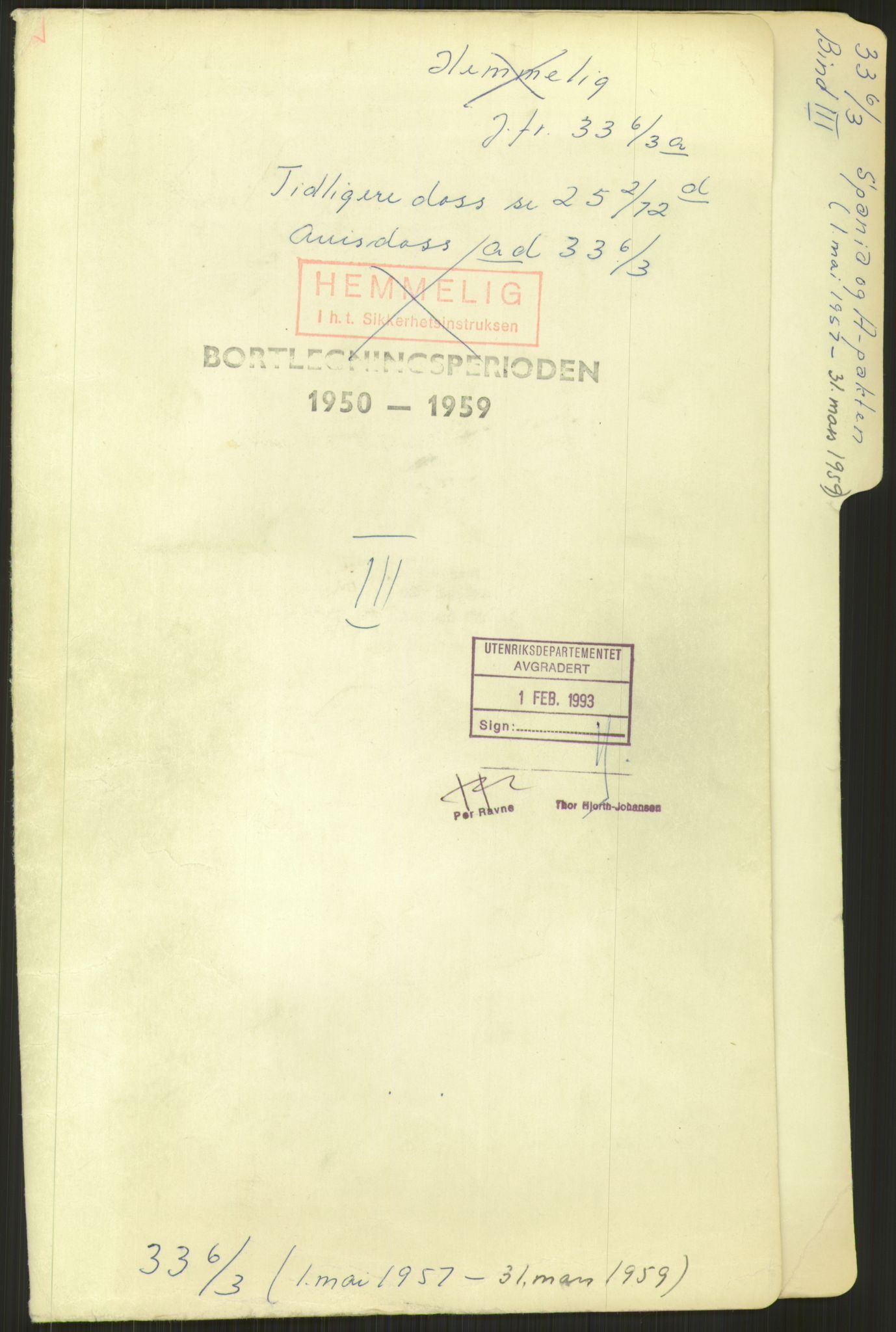 Utenriksdepartementet, RA/S-2259, 1951-1959, p. 1121