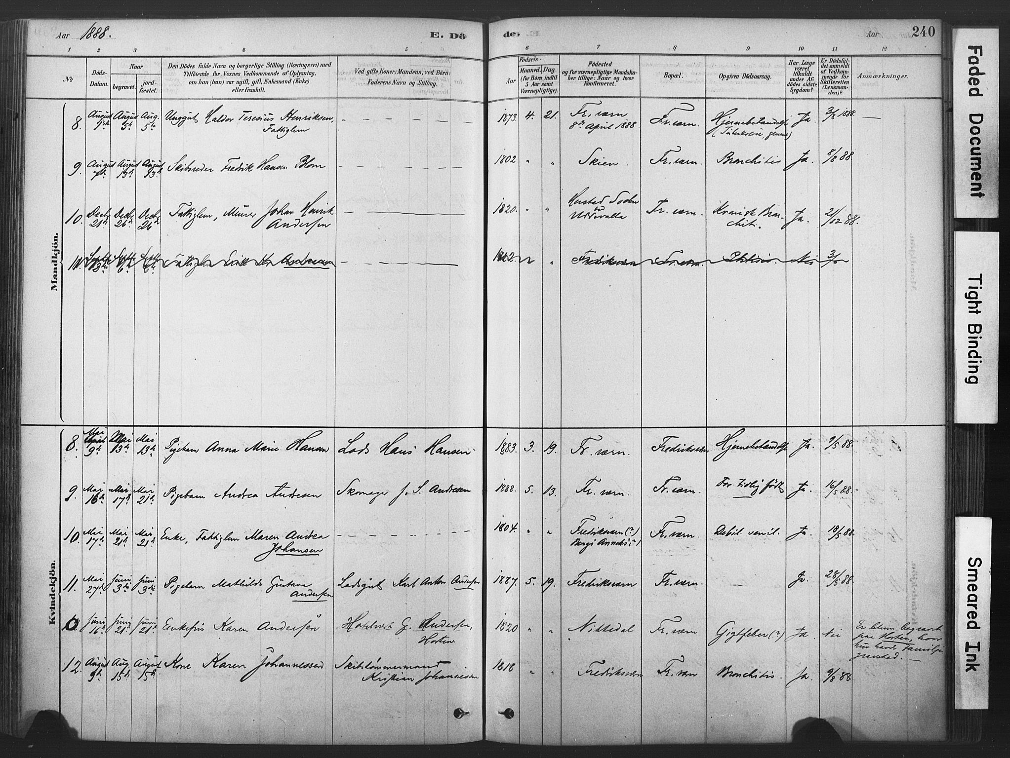 Stavern kirkebøker, AV/SAKO-A-318/F/Fa/L0008: Parish register (official) no. 8, 1878-1905, p. 240