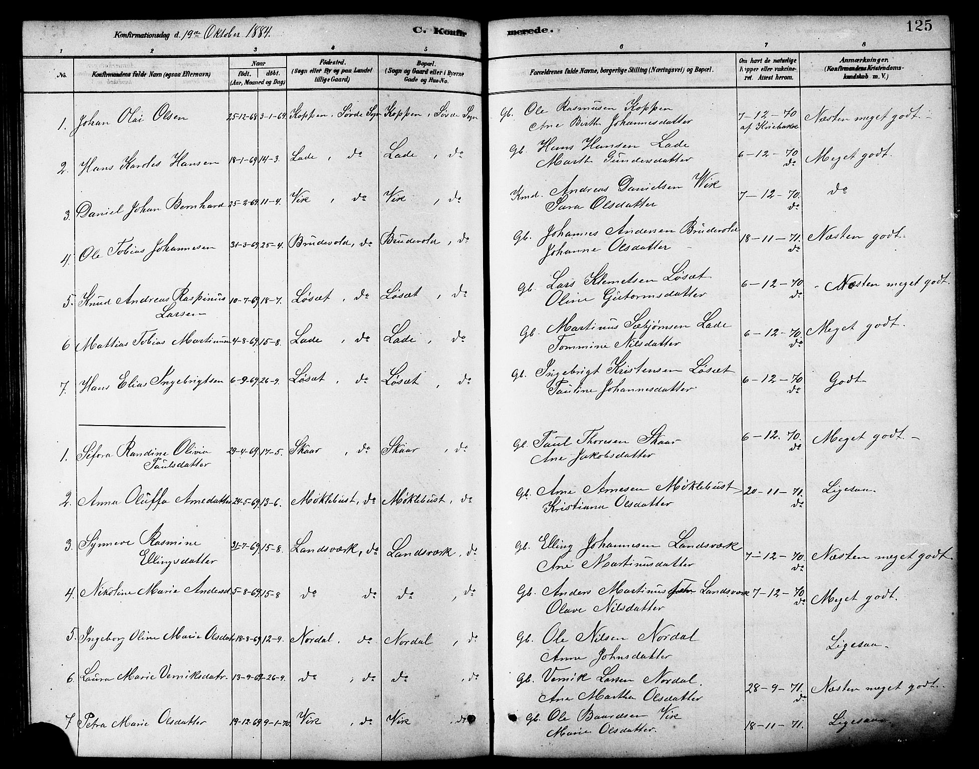 Ministerialprotokoller, klokkerbøker og fødselsregistre - Møre og Romsdal, AV/SAT-A-1454/502/L0027: Parish register (copy) no. 502C01, 1878-1908, p. 125