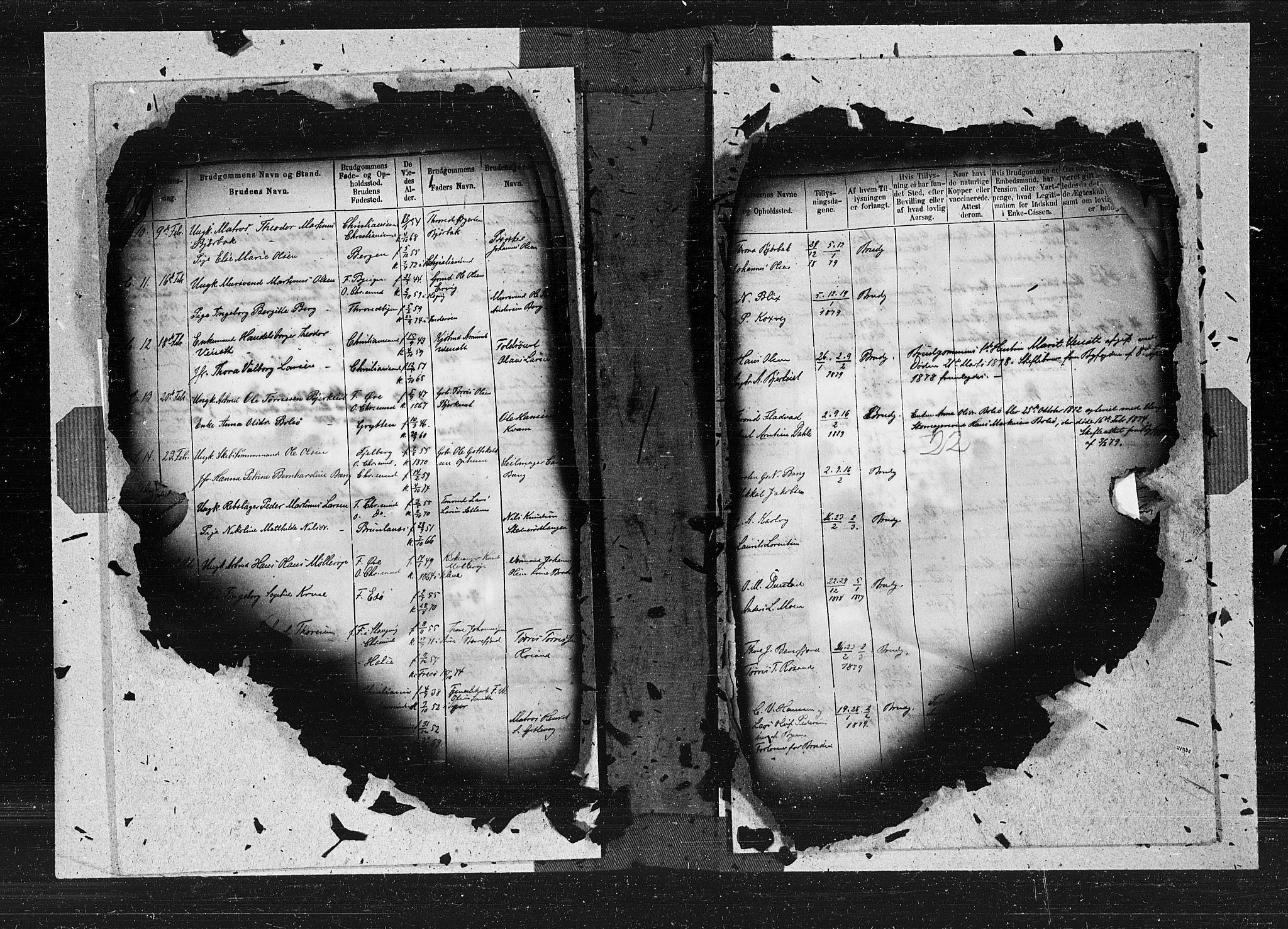 Ministerialprotokoller, klokkerbøker og fødselsregistre - Møre og Romsdal, AV/SAT-A-1454/572/L0849: Parish register (official) no. 572A12, 1877-1879, p. 22