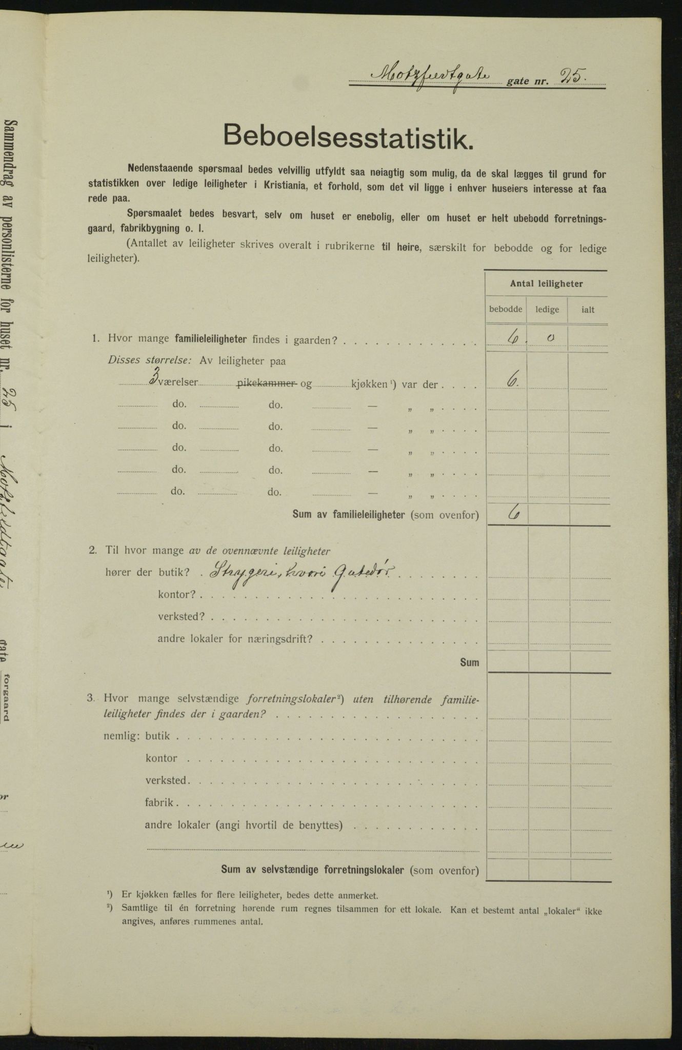 OBA, Municipal Census 1912 for Kristiania, 1912, p. 66878