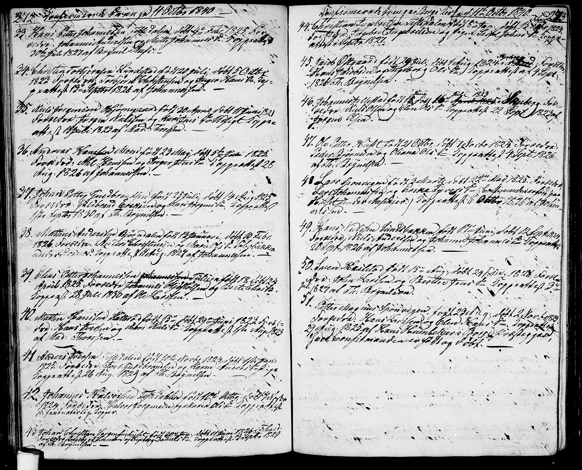 Berg prestekontor Kirkebøker, SAO/A-10902/G/Ga/L0002: Parish register (copy) no. I 2, 1832-1844, p. 272-273