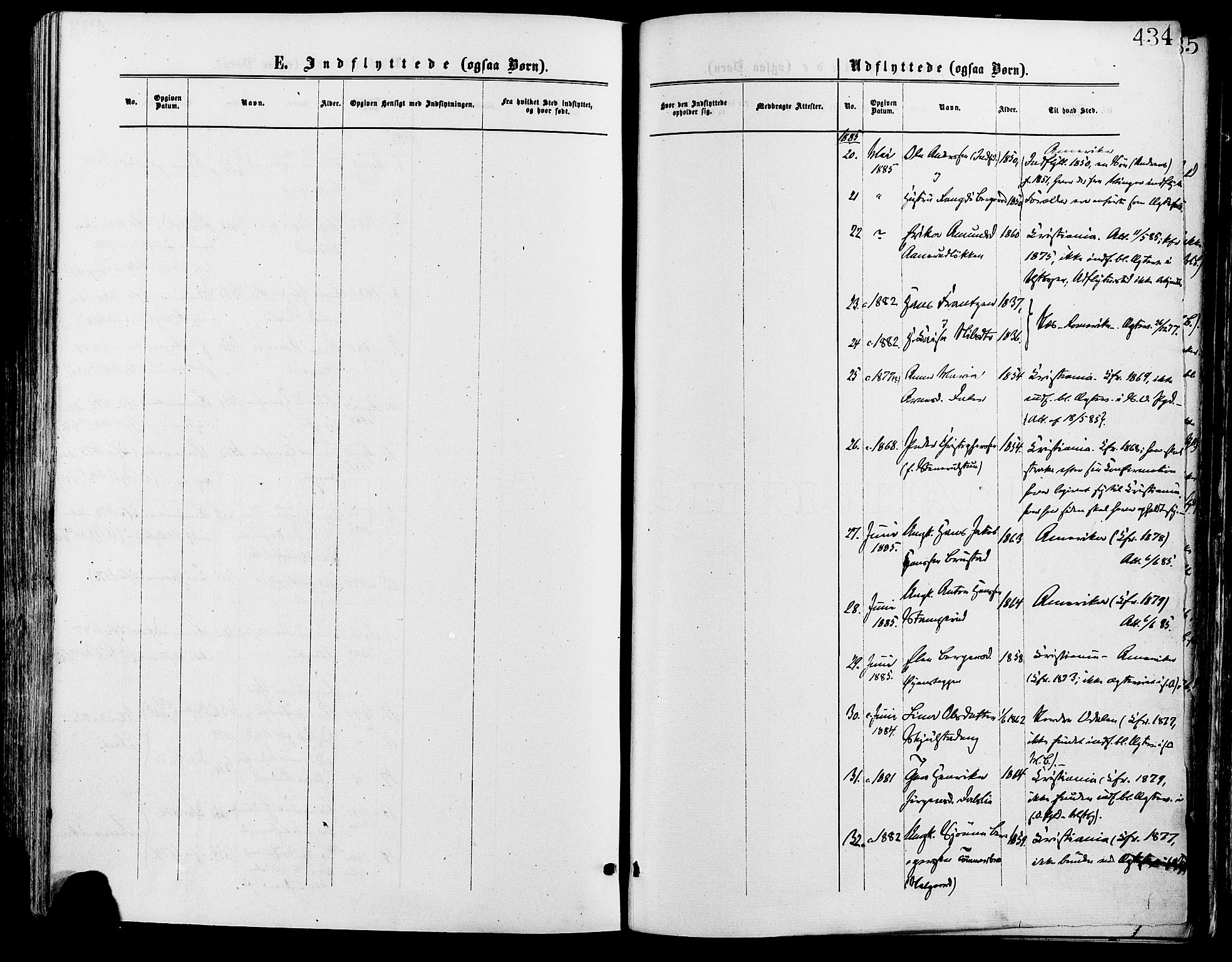 Sør-Odal prestekontor, SAH/PREST-030/H/Ha/Haa/L0005: Parish register (official) no. 5, 1876-1885, p. 434