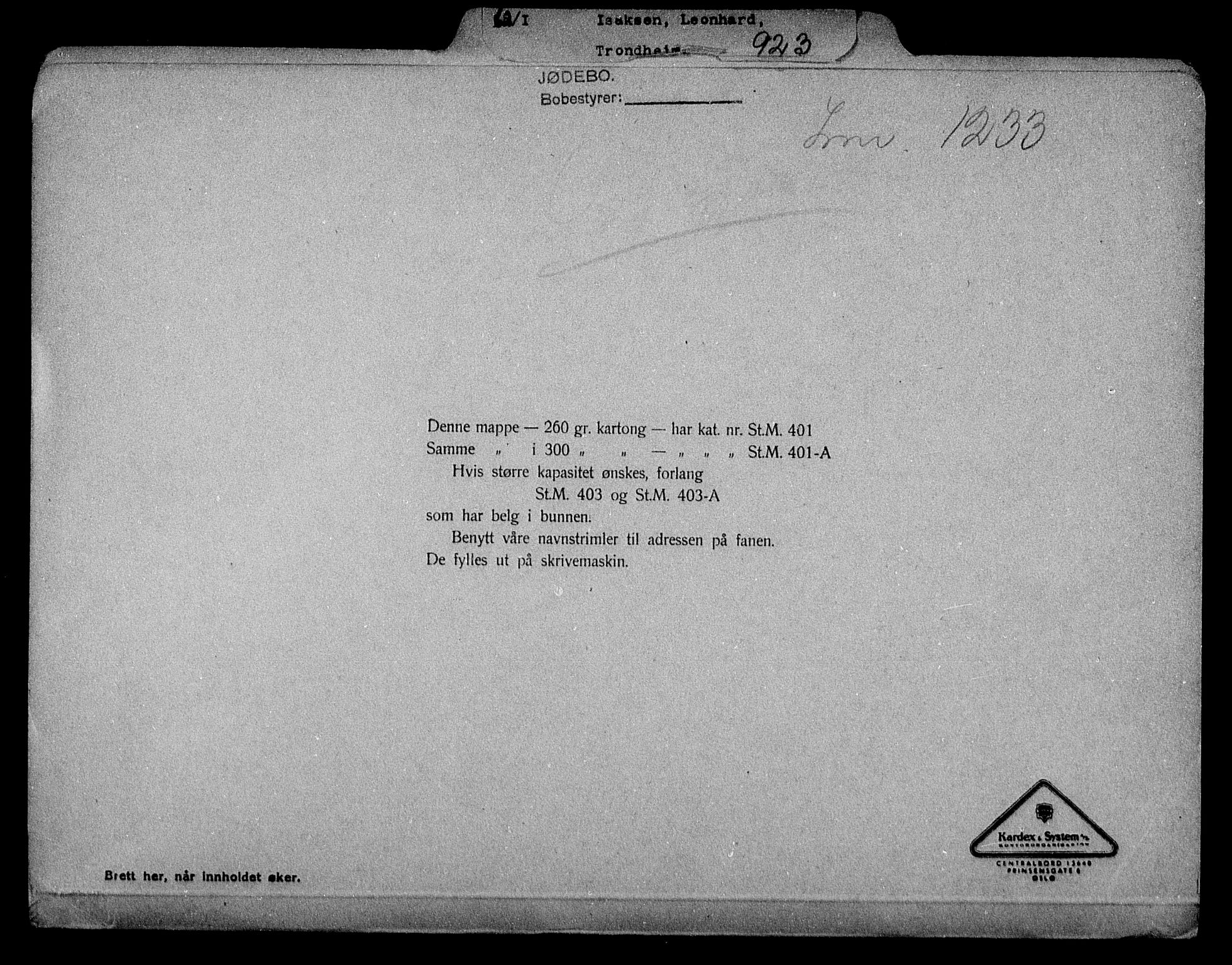 Justisdepartementet, Tilbakeføringskontoret for inndratte formuer, AV/RA-S-1564/H/Hc/Hca/L0898: --, 1945-1947, p. 2