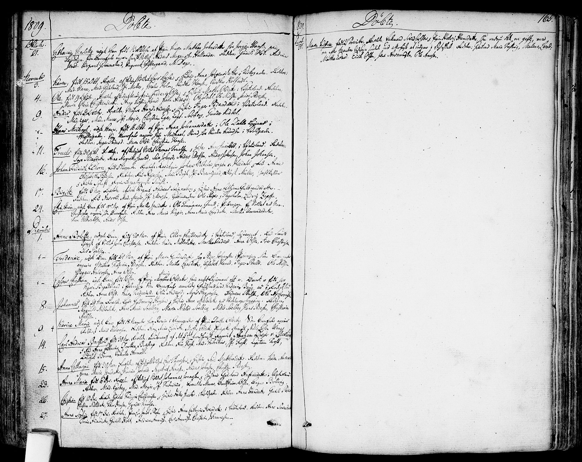 Garnisonsmenigheten Kirkebøker, SAO/A-10846/F/Fa/L0003: Parish register (official) no. 3, 1777-1809, p. 165