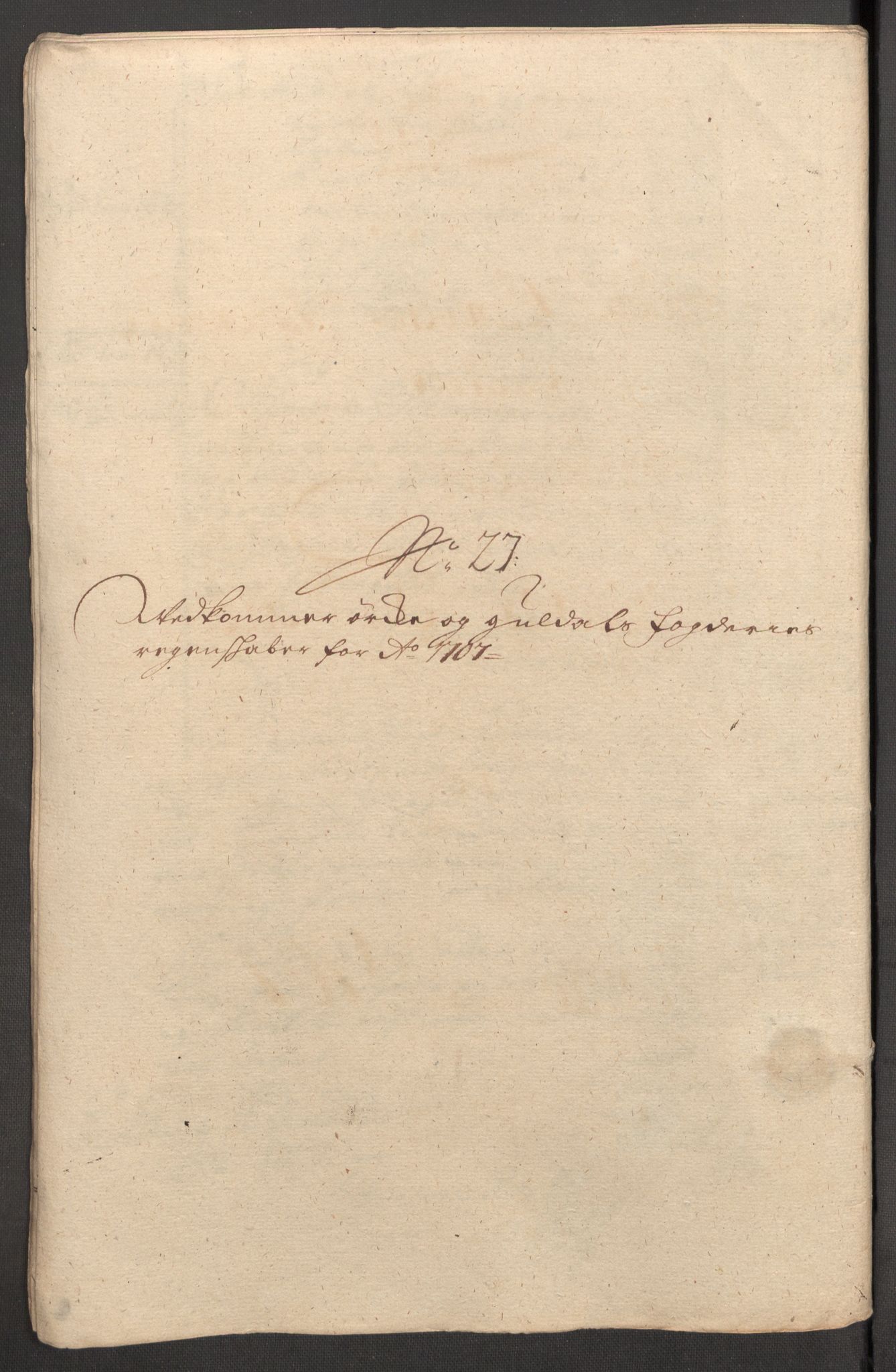 Rentekammeret inntil 1814, Reviderte regnskaper, Fogderegnskap, RA/EA-4092/R60/L3957: Fogderegnskap Orkdal og Gauldal, 1707, p. 354