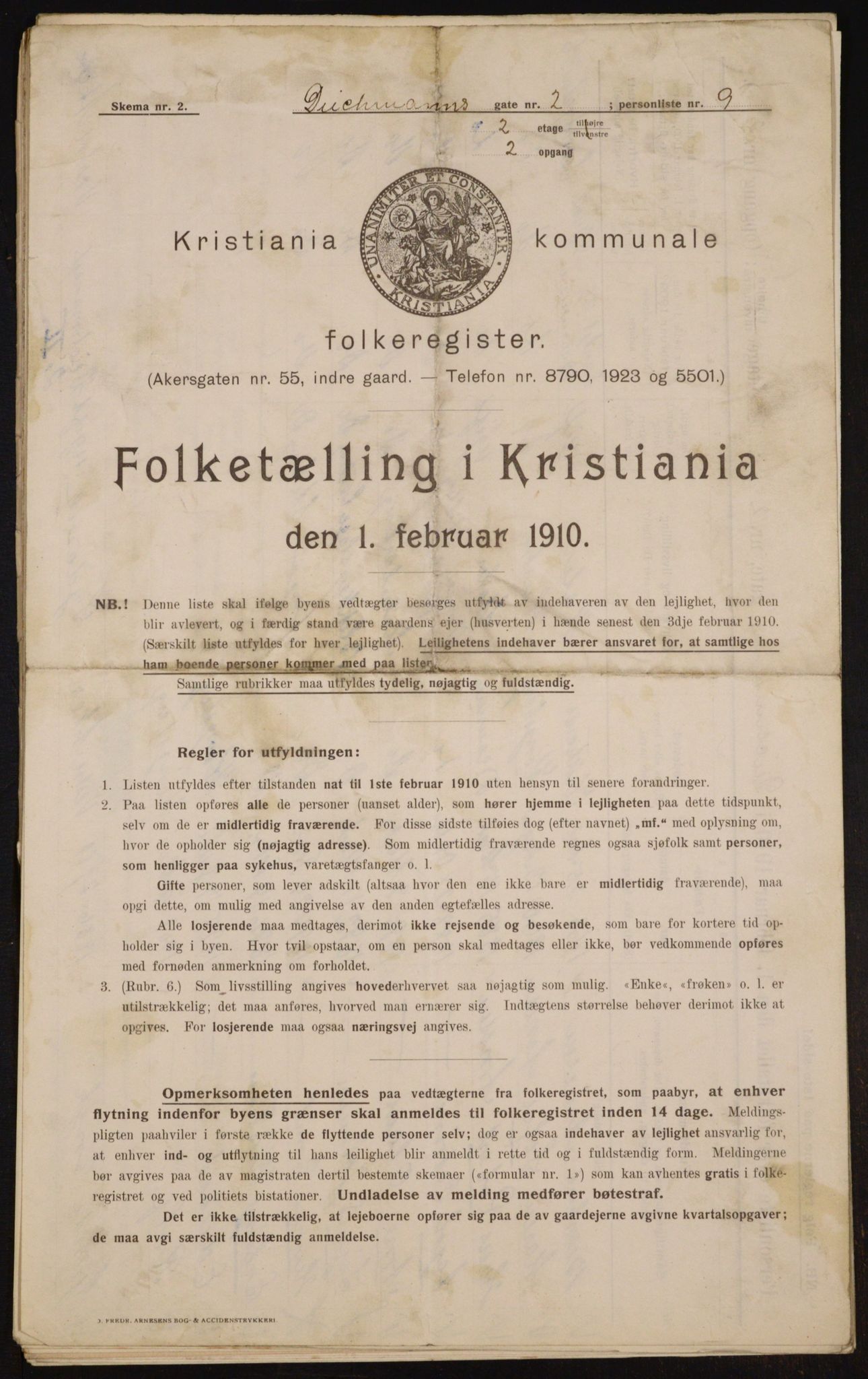 OBA, Municipal Census 1910 for Kristiania, 1910, p. 14777