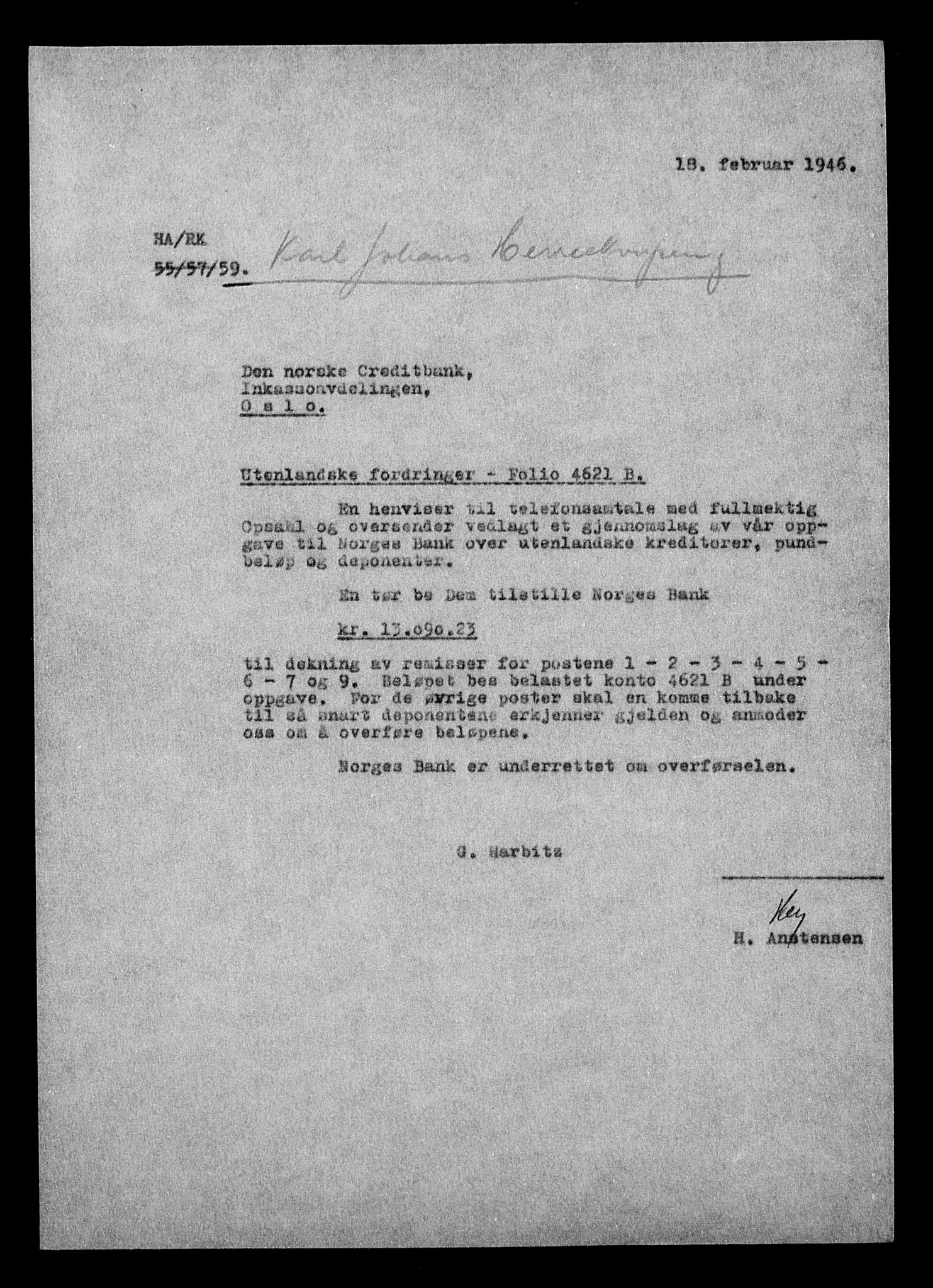 Justisdepartementet, Tilbakeføringskontoret for inndratte formuer, AV/RA-S-1564/H/Hc/Hcc/L0949: --, 1945-1947, p. 58