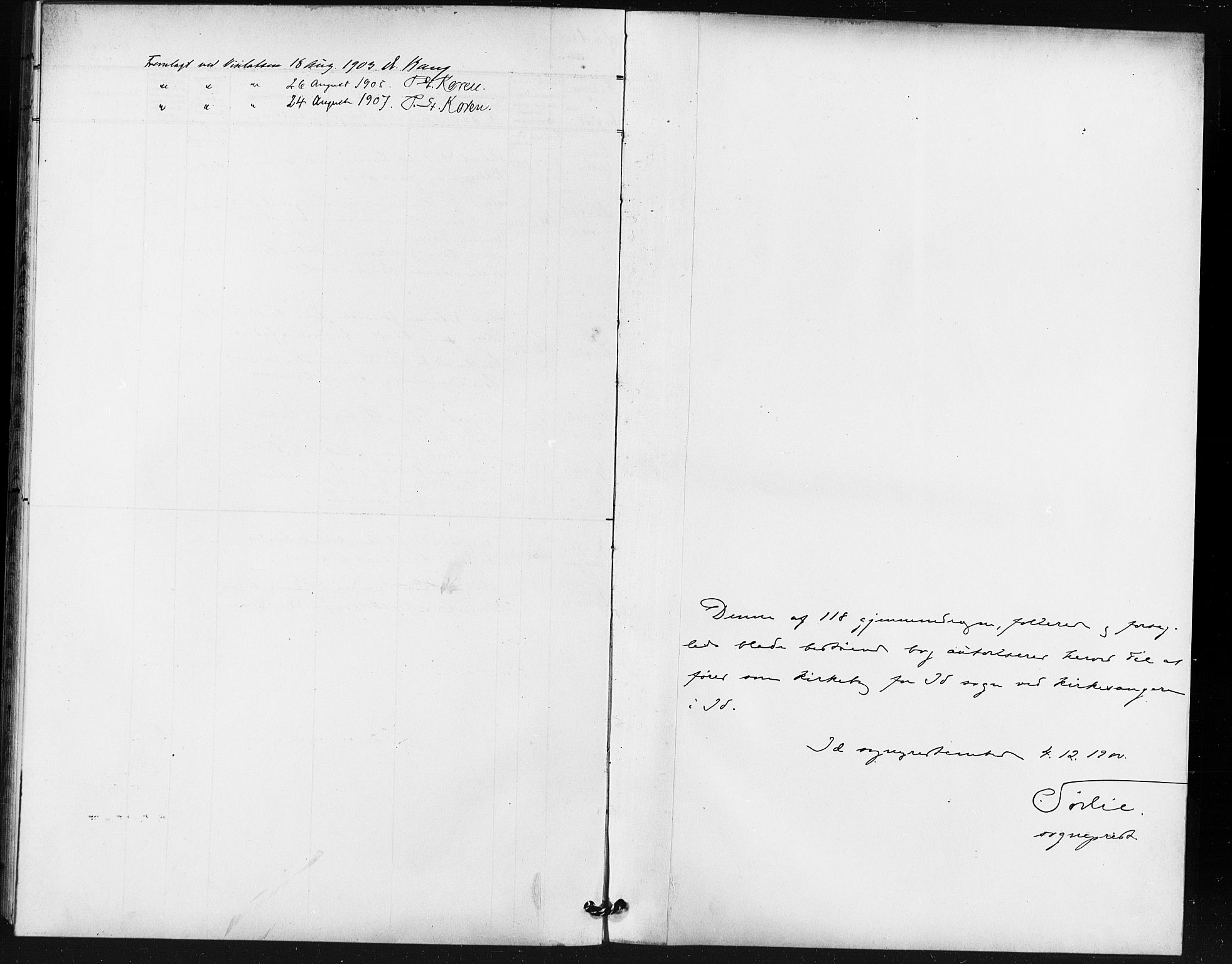 Idd prestekontor Kirkebøker, SAO/A-10911/G/Gb/L0001: Parish register (copy) no. II 1, 1901-1907