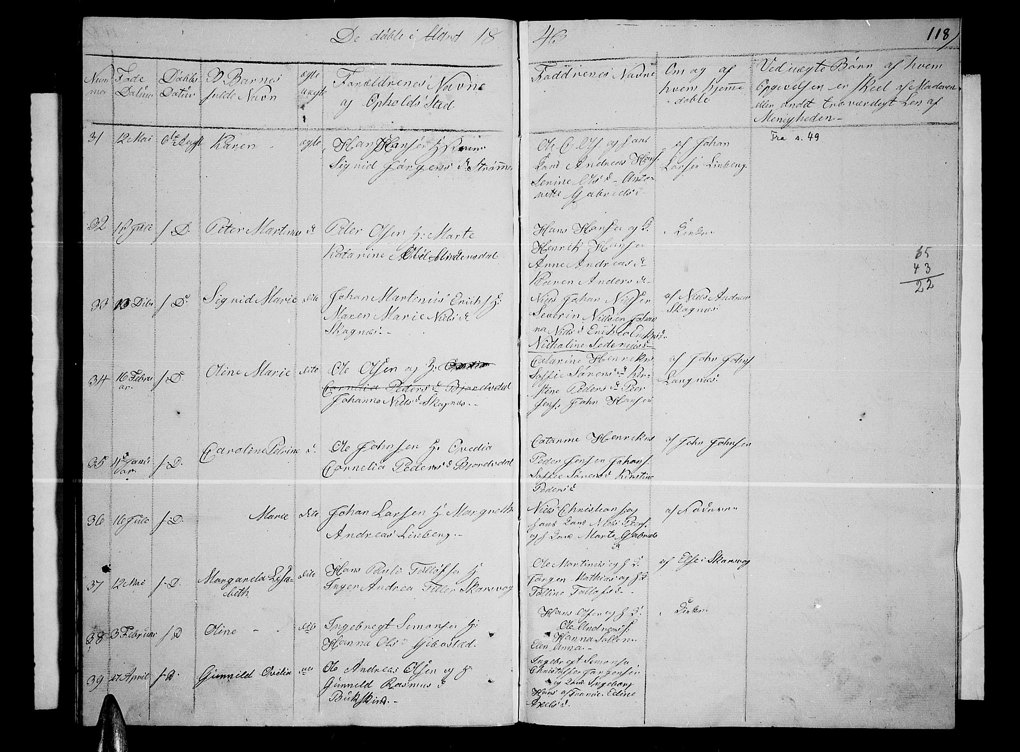 Lenvik sokneprestembete, SATØ/S-1310/H/Ha/Hab/L0002klokker: Parish register (copy) no. 2, 1838-1843, p. 118
