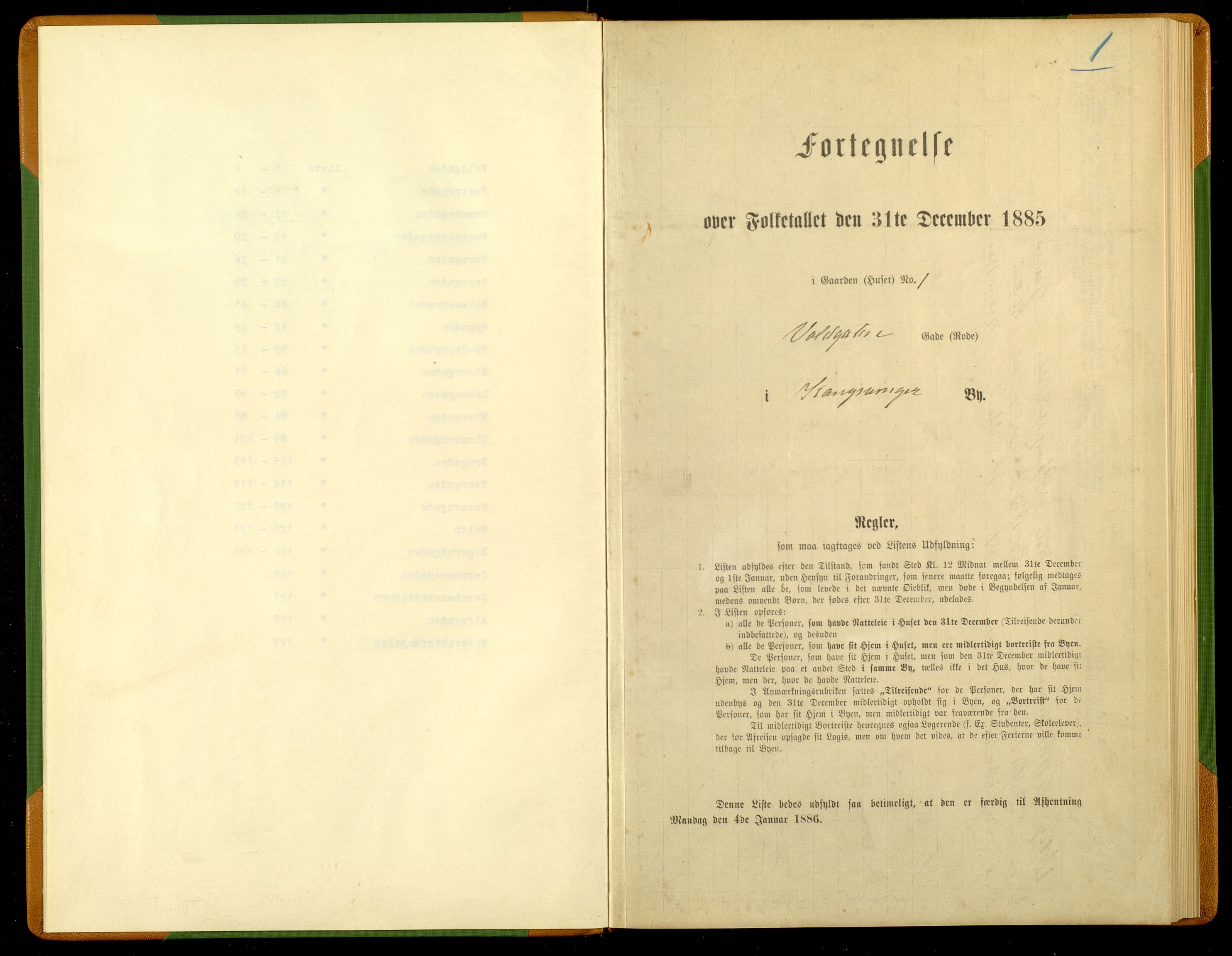 SAH, 1885 census for 0402 Kongsvinger, 1885, p. 4