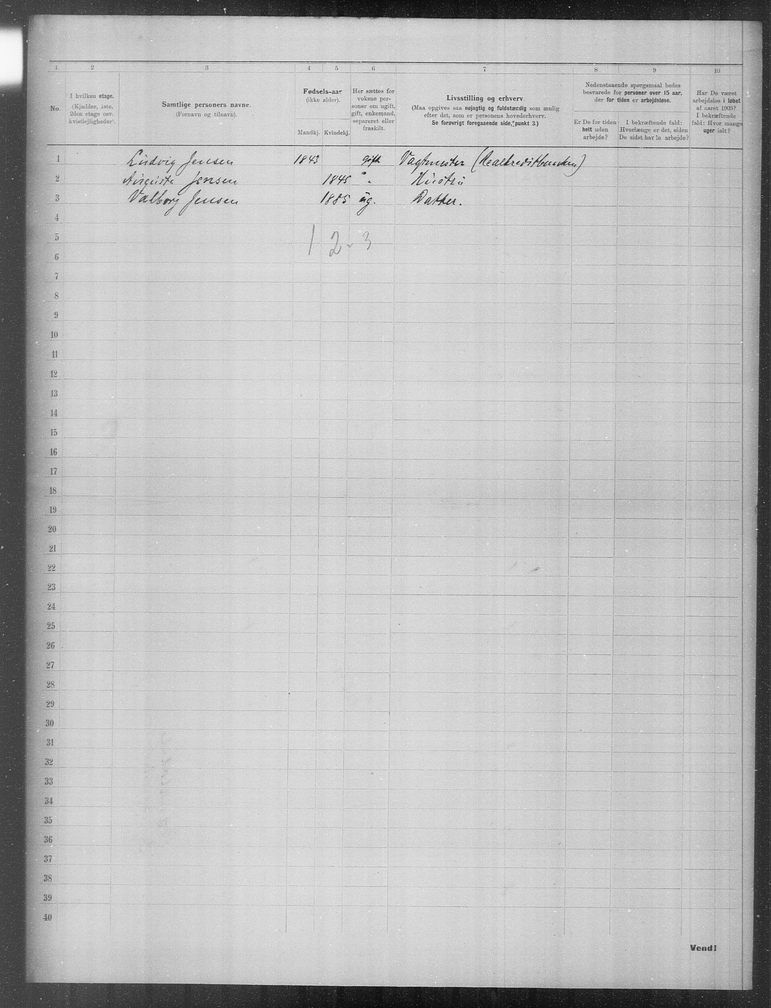 OBA, Municipal Census 1903 for Kristiania, 1903, p. 21978