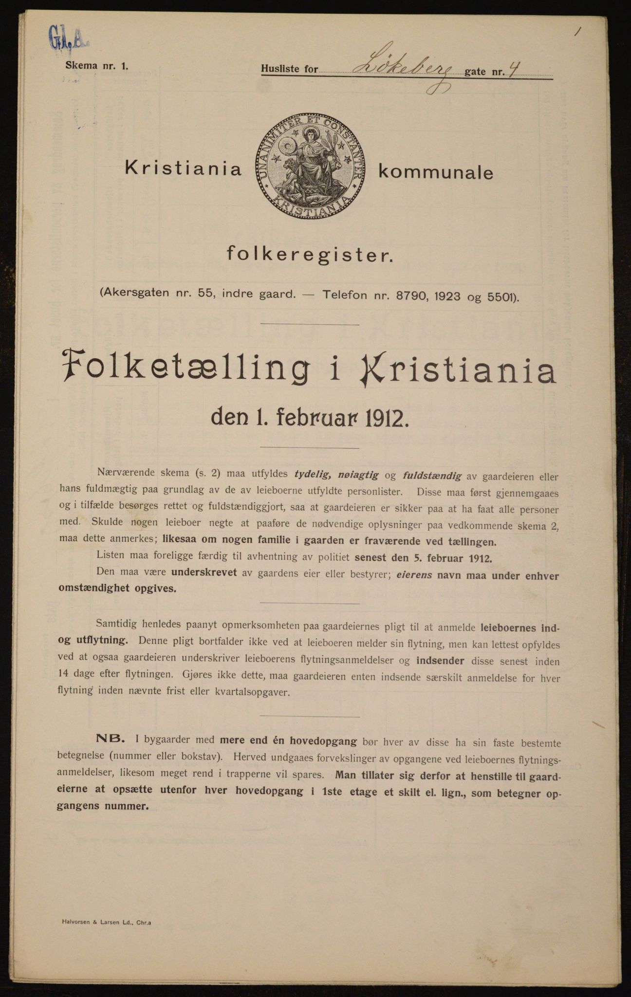 OBA, Municipal Census 1912 for Kristiania, 1912, p. 58937