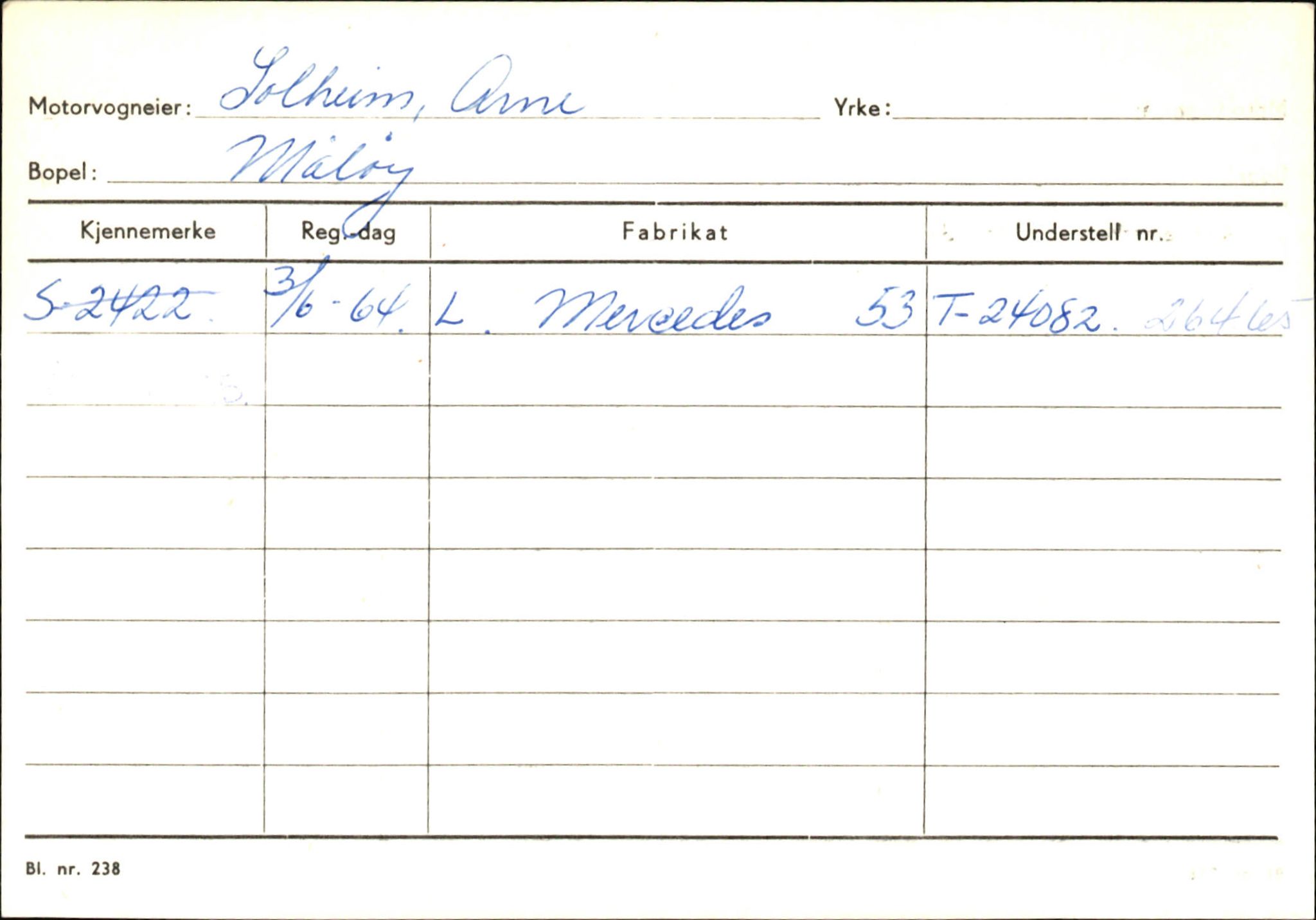 Statens vegvesen, Sogn og Fjordane vegkontor, AV/SAB-A-5301/4/F/L0145: Registerkort Vågsøy S-Å. Årdal I-P, 1945-1975, p. 137