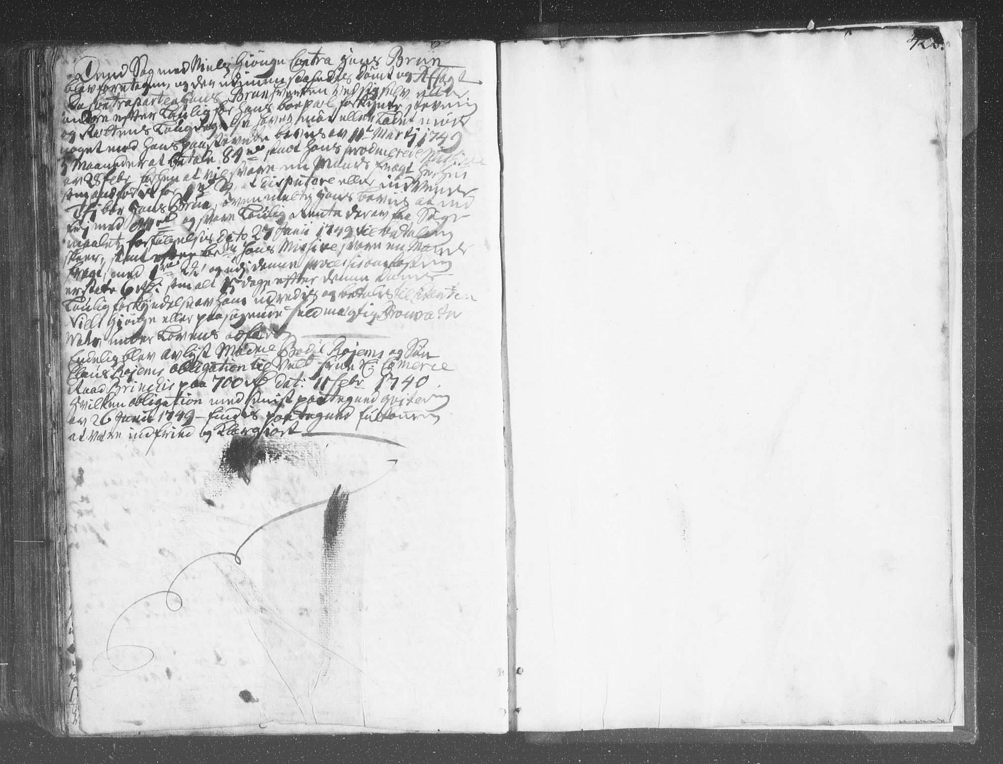 Kristiansand byrett, AV/SAK-1223-0001/F/Fa/L0011: Bytingsprotokoll nr. 10, 1746-1749, p. 421b-422a