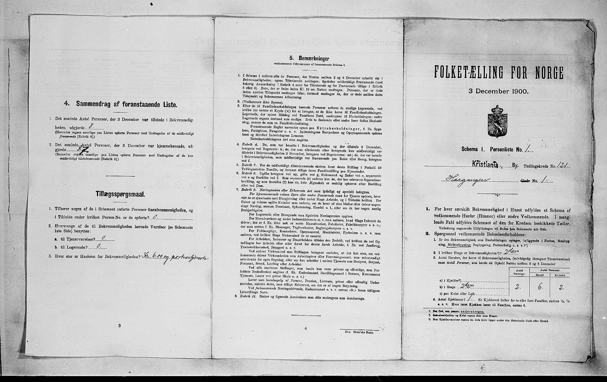 SAO, 1900 census for Kristiania, 1900, p. 31590