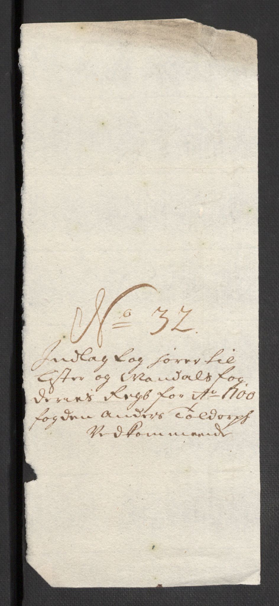 Rentekammeret inntil 1814, Reviderte regnskaper, Fogderegnskap, AV/RA-EA-4092/R43/L2548: Fogderegnskap Lista og Mandal, 1700, p. 236