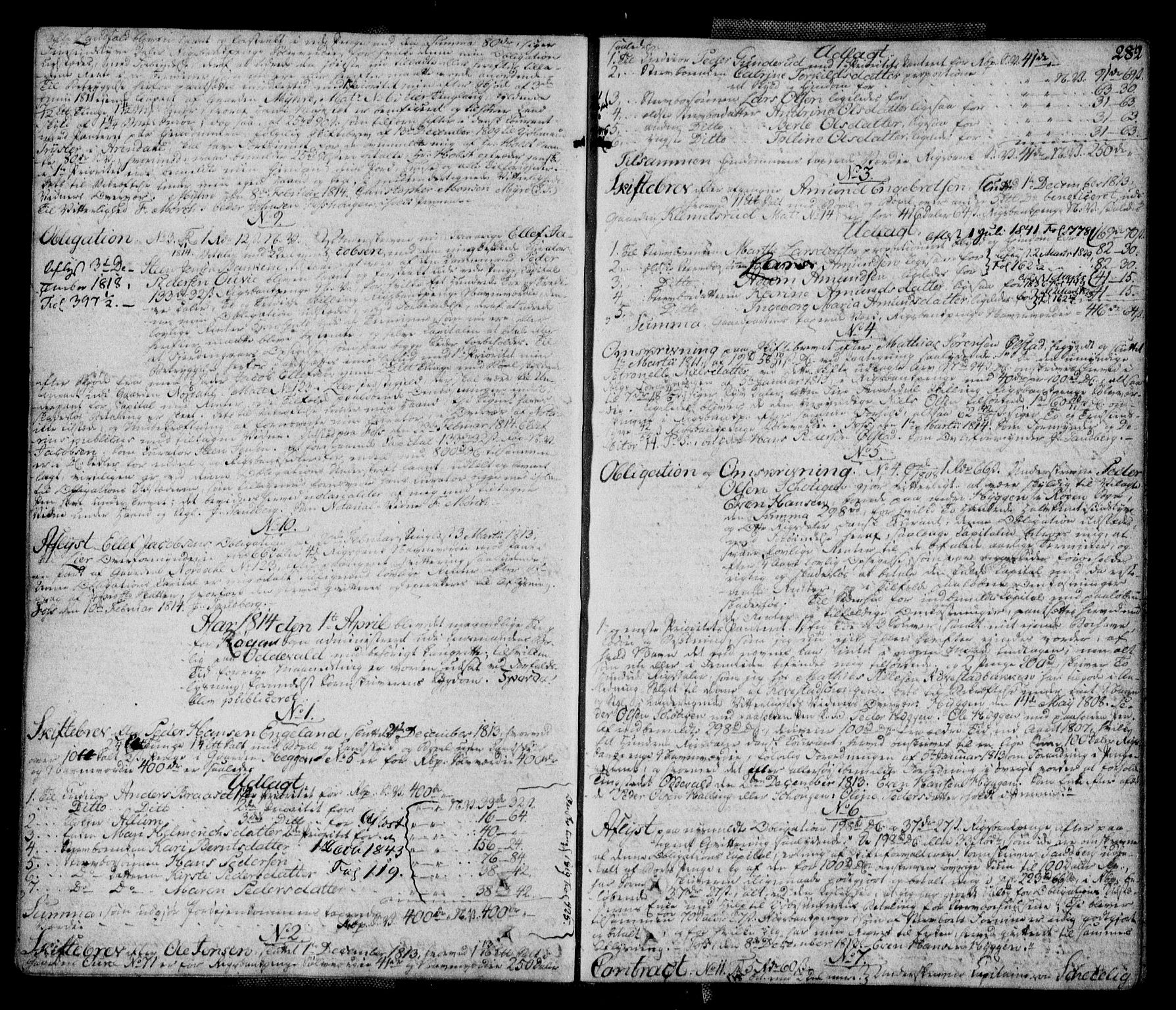 Lier, Røyken og Hurum sorenskriveri, AV/SAKO-A-89/G/Ga/Gab/L0002a: Mortgage book no. 2a, 1809-1815, p. 282