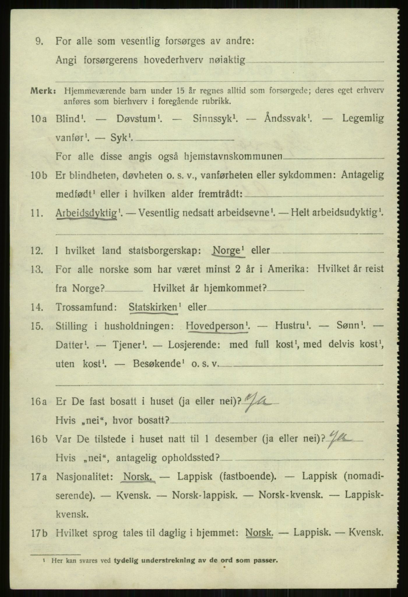 SATØ, 1920 census for Skjervøy, 1920, p. 4284