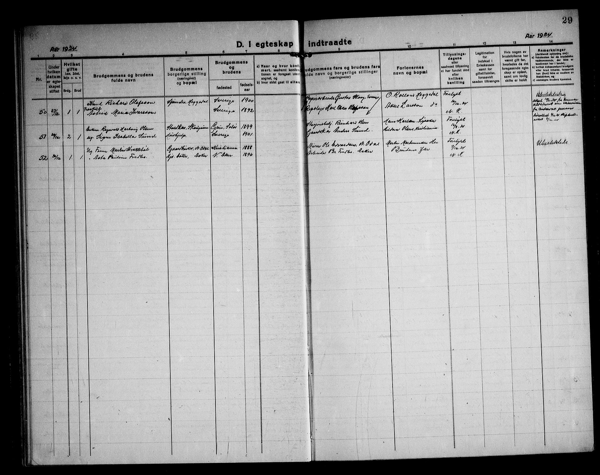 Asker prestekontor Kirkebøker, SAO/A-10256a/F/Fa/L0020: Parish register (official) no. I 20, 1918-1948, p. 29