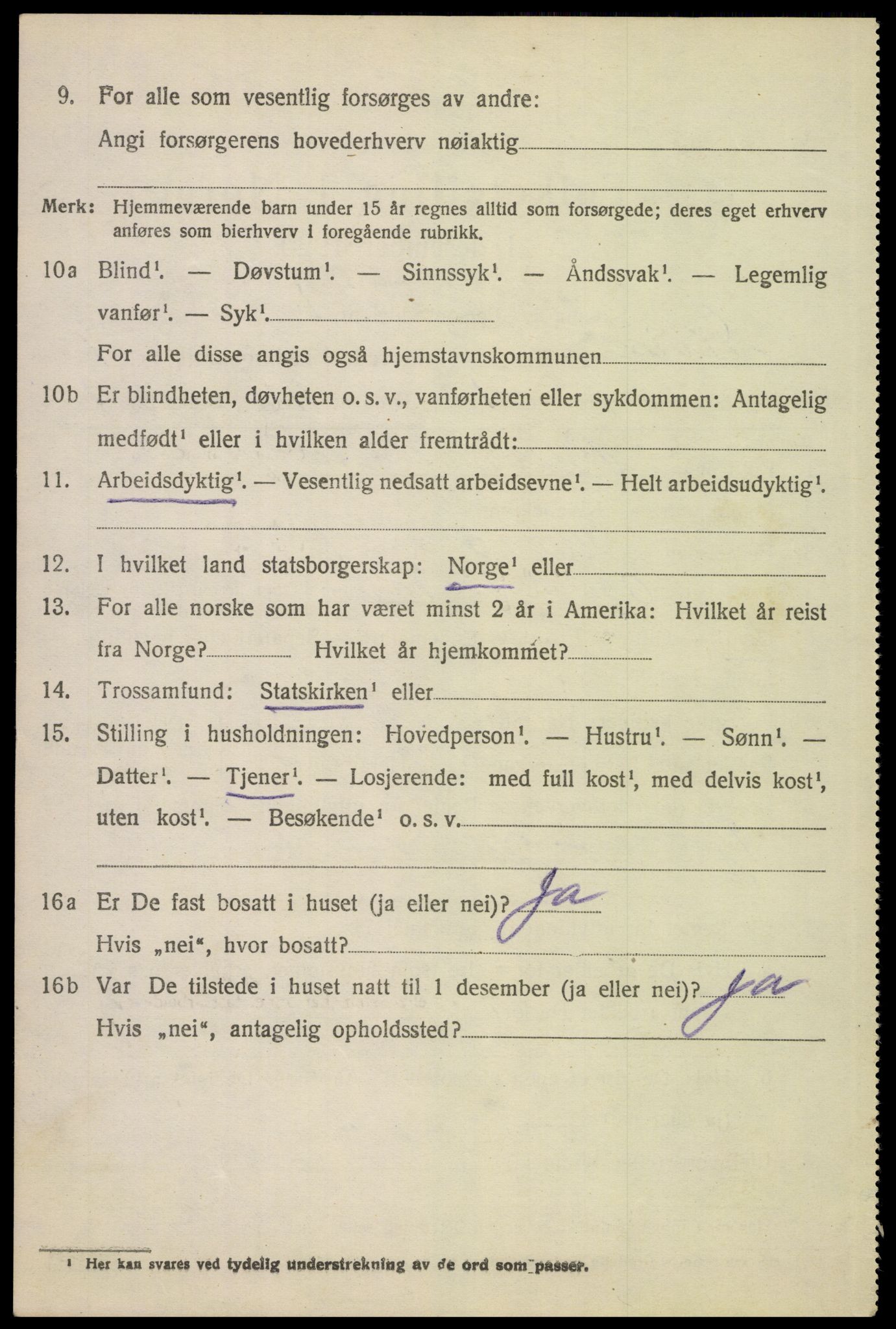 SAH, 1920 census for Kvikne, 1920, p. 2805