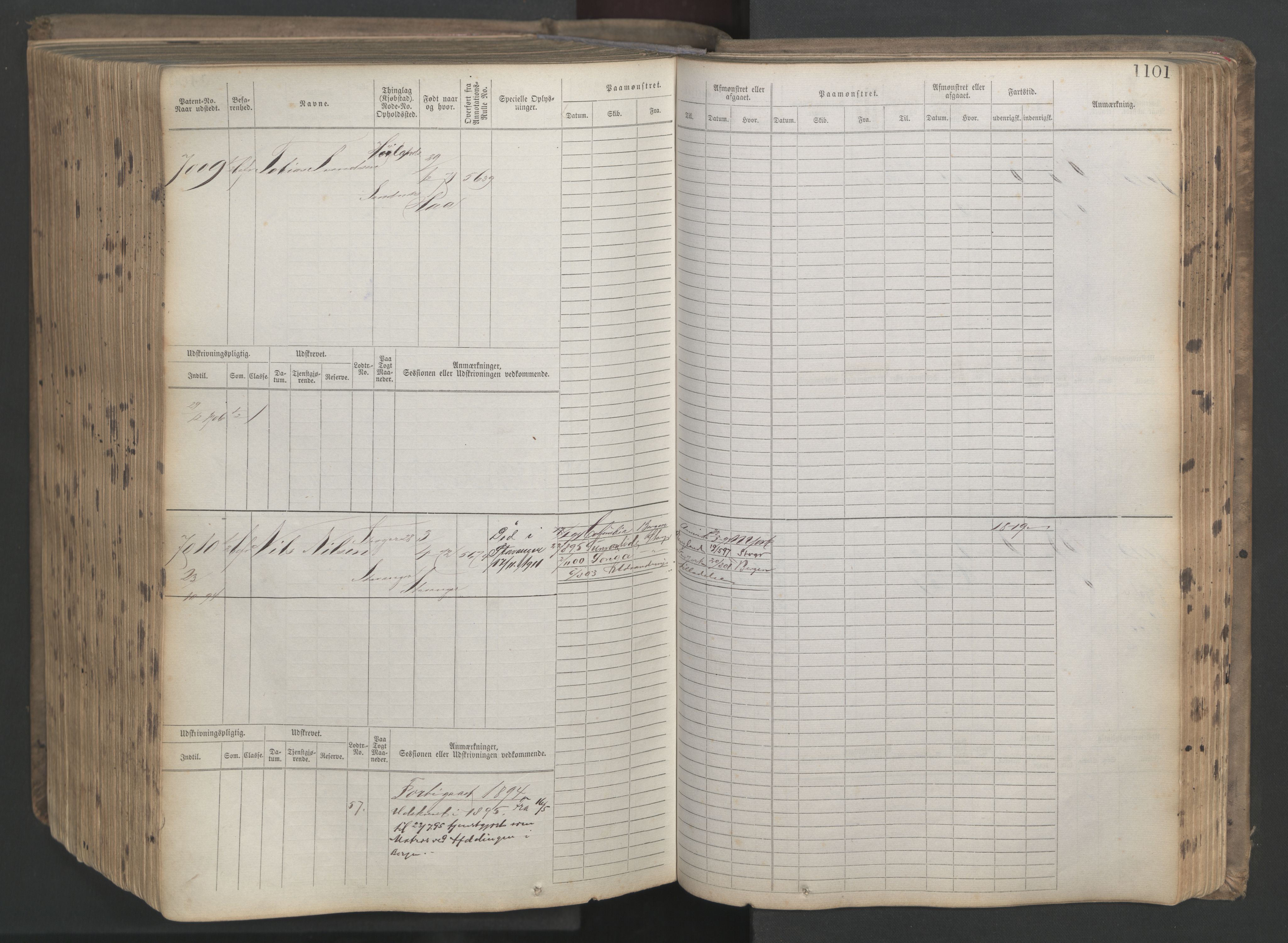 Stavanger sjømannskontor, AV/SAST-A-102006/F/Fb/Fbb/L0021: Sjøfartshovedrulle patnentnr. 6005-7204 (dublett), 1887, p. 507