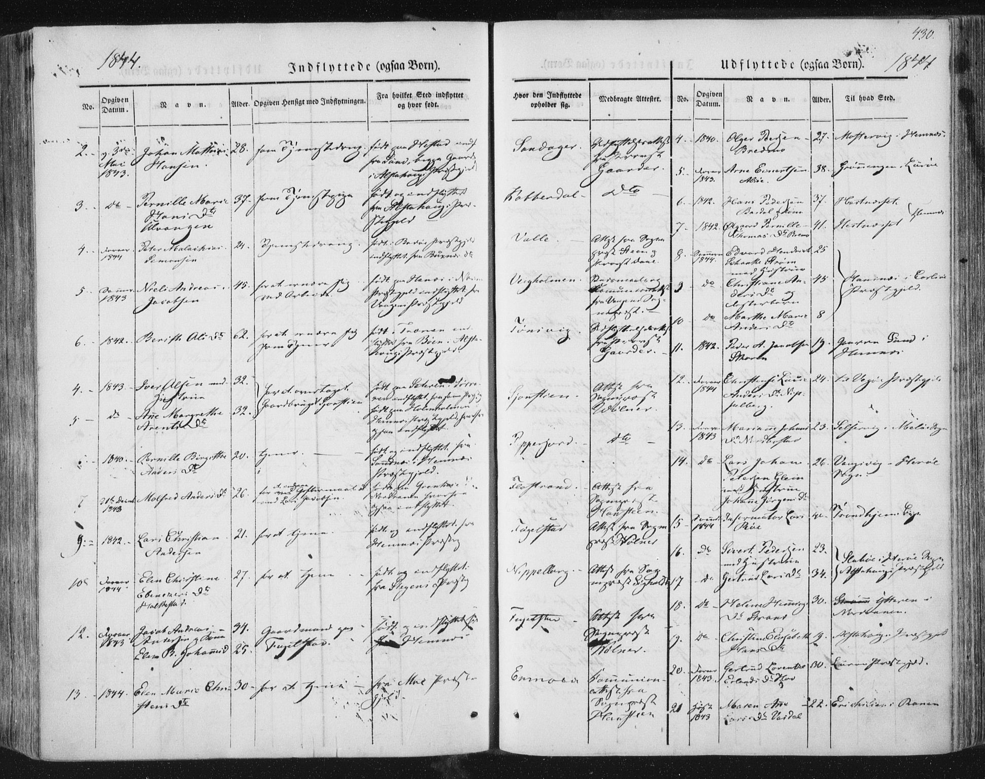 Ministerialprotokoller, klokkerbøker og fødselsregistre - Nordland, AV/SAT-A-1459/838/L0549: Parish register (official) no. 838A07, 1840-1854, p. 430